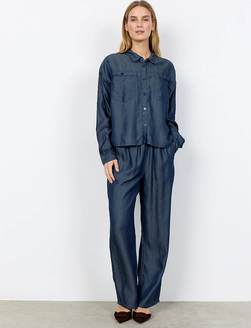 Soyaconcept - SC-LIV - långärmade skjortor - 2440 raw blue denim - 4