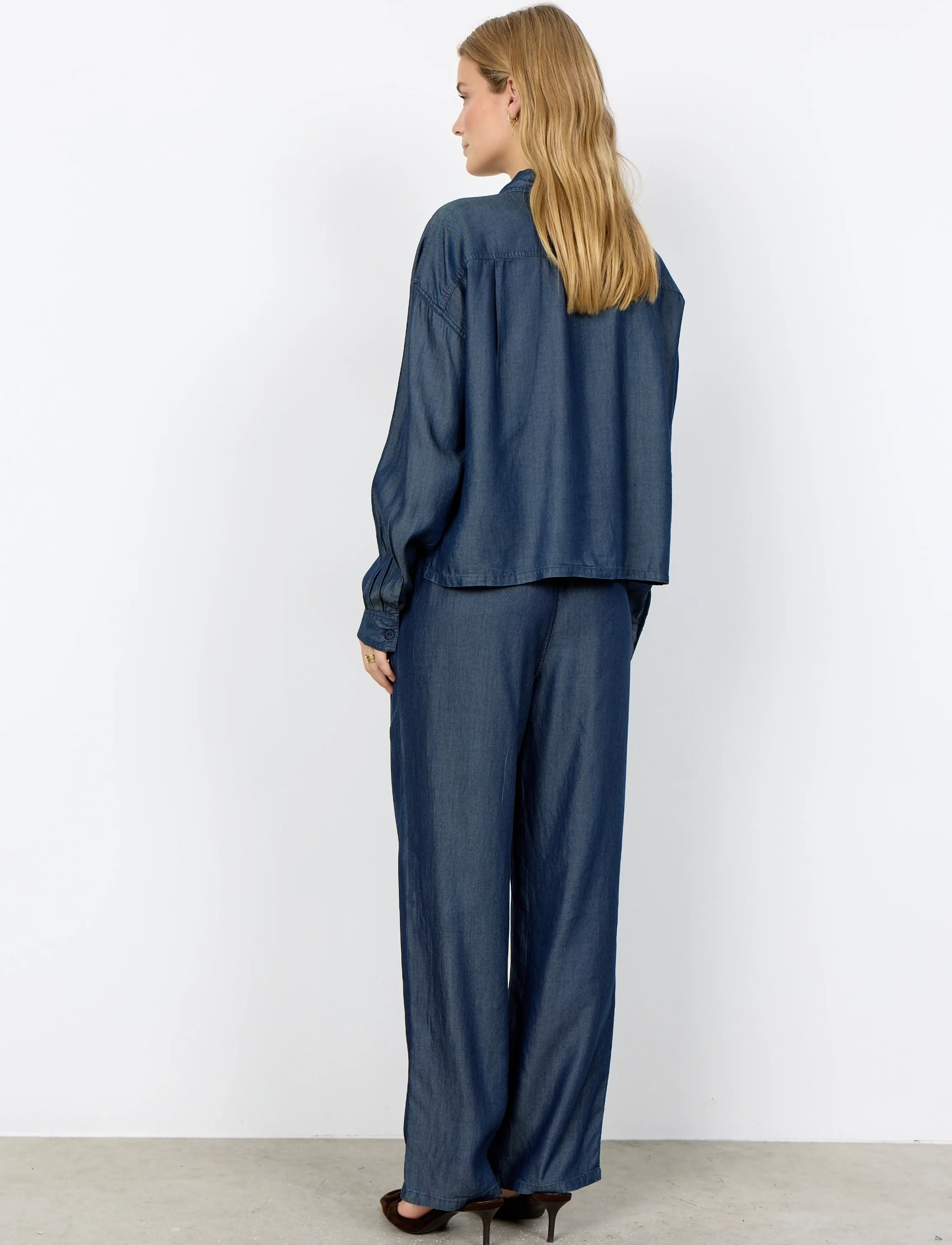 Soyaconcept - SC-LIV - langärmlige hemden - 2440 raw blue denim - 5