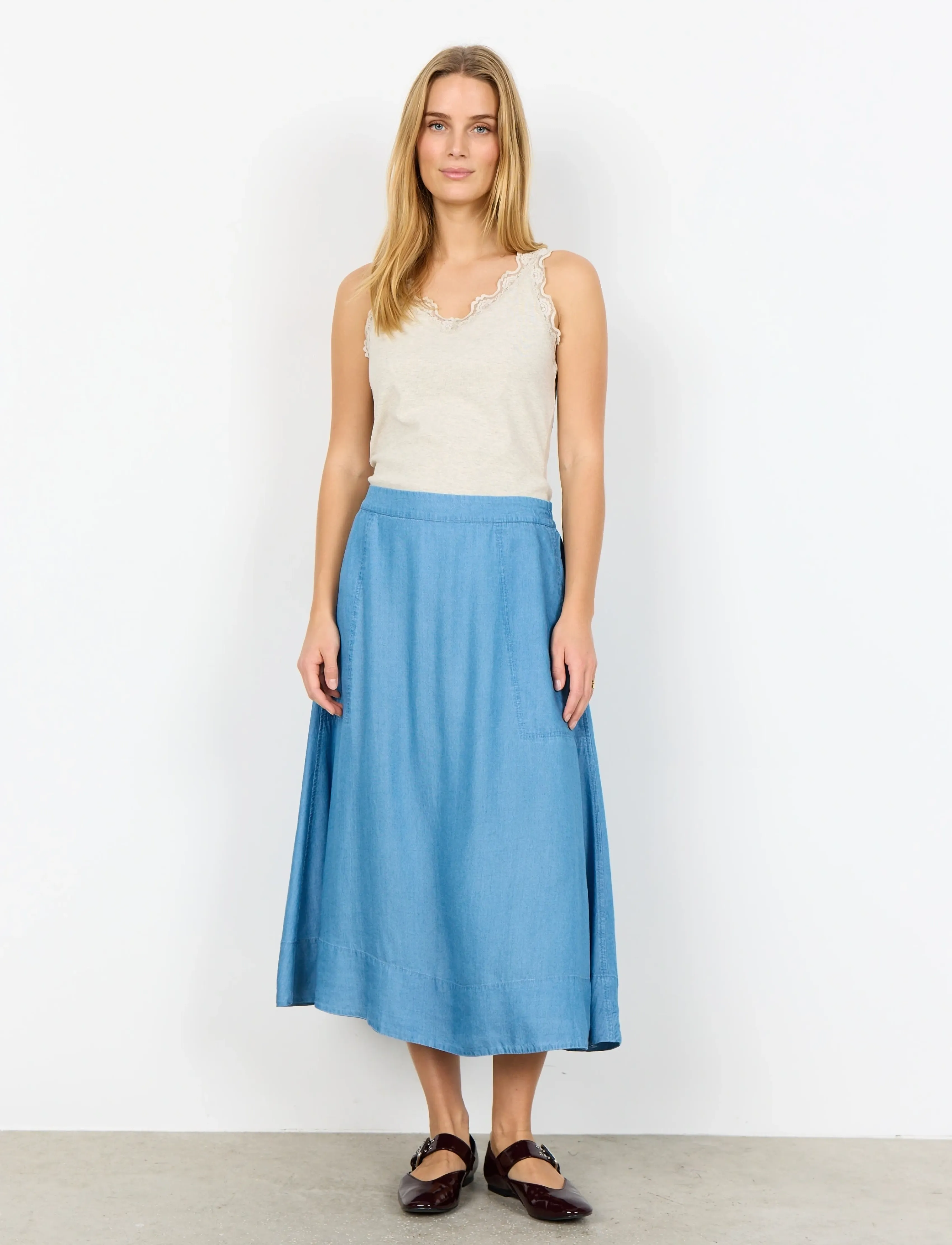 Soyaconcept SC-LIV - Midi-Röcke - 2250 MEDIUM BLUE / blue