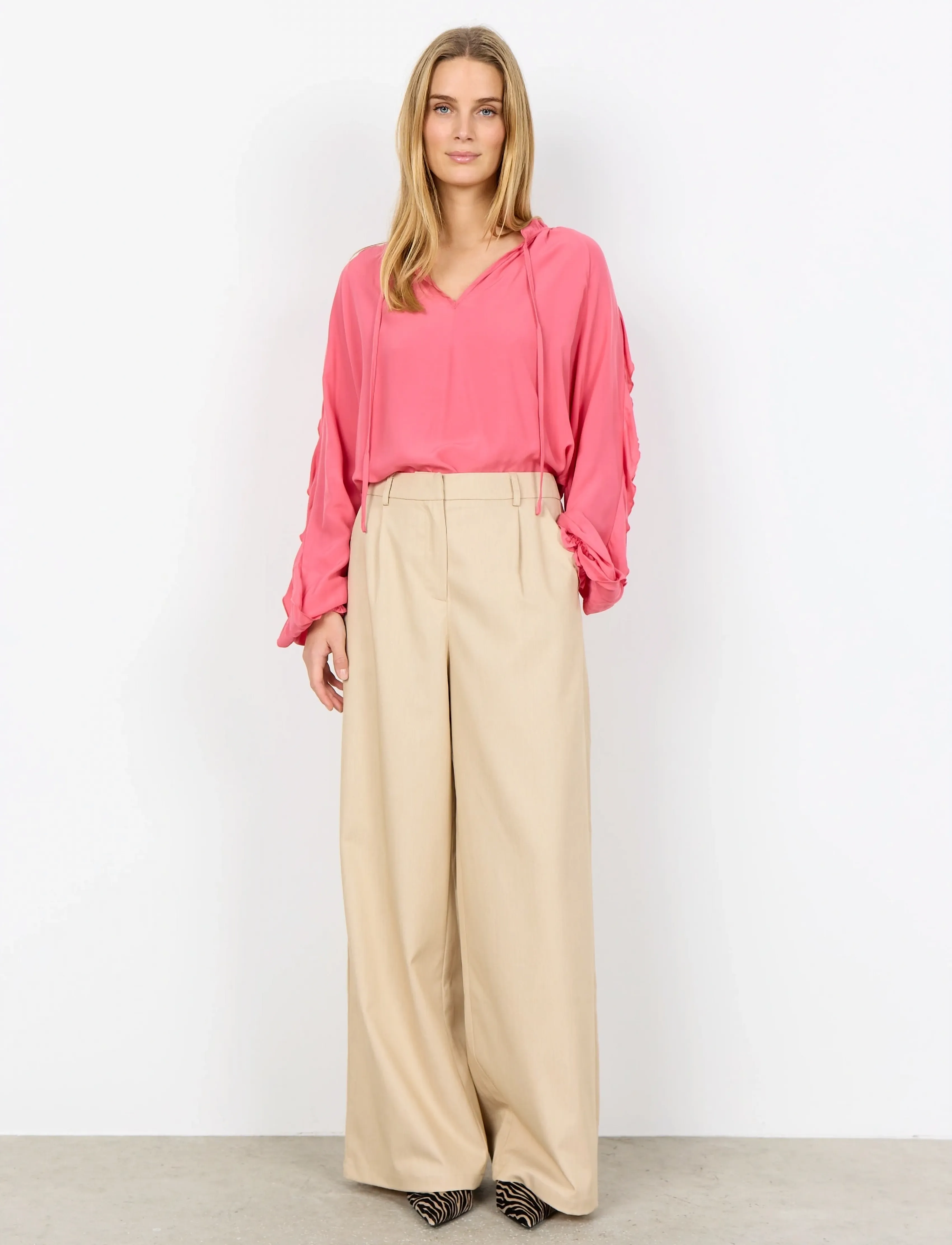 Soyaconcept SC-CARONNE - Hosen - 98008 SAND MELANGE / beige