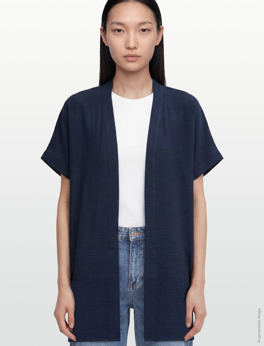 Soyaconcept - SC-CATH - kurzärmelige blusen - 6910 navy - 3