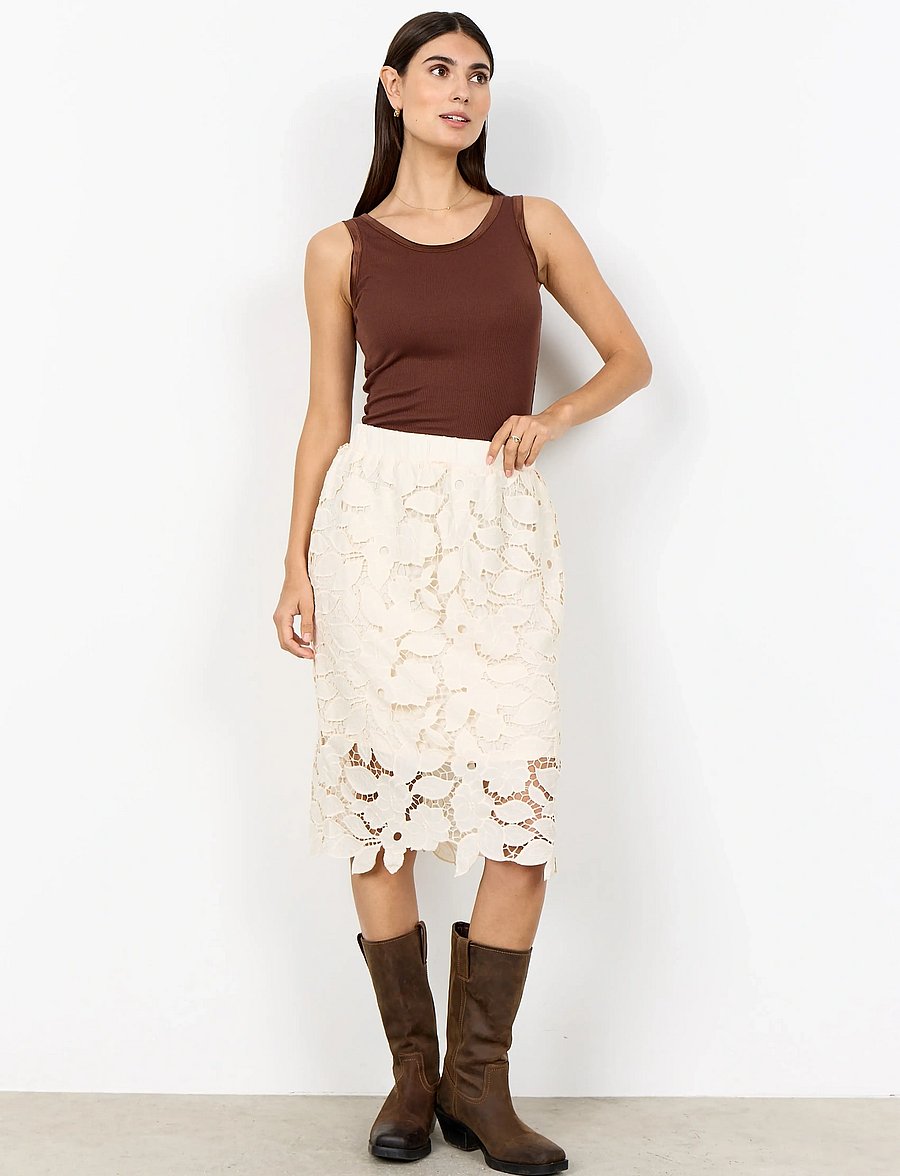 Soyaconcept - SC-CASSANDRA - midi-röcke - 1620 cream - 0