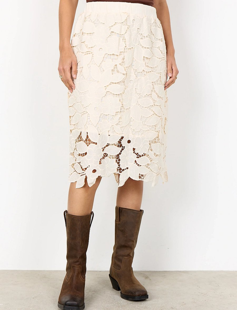 Soyaconcept - SC-CASSANDRA - midi-röcke - 1620 cream - 3