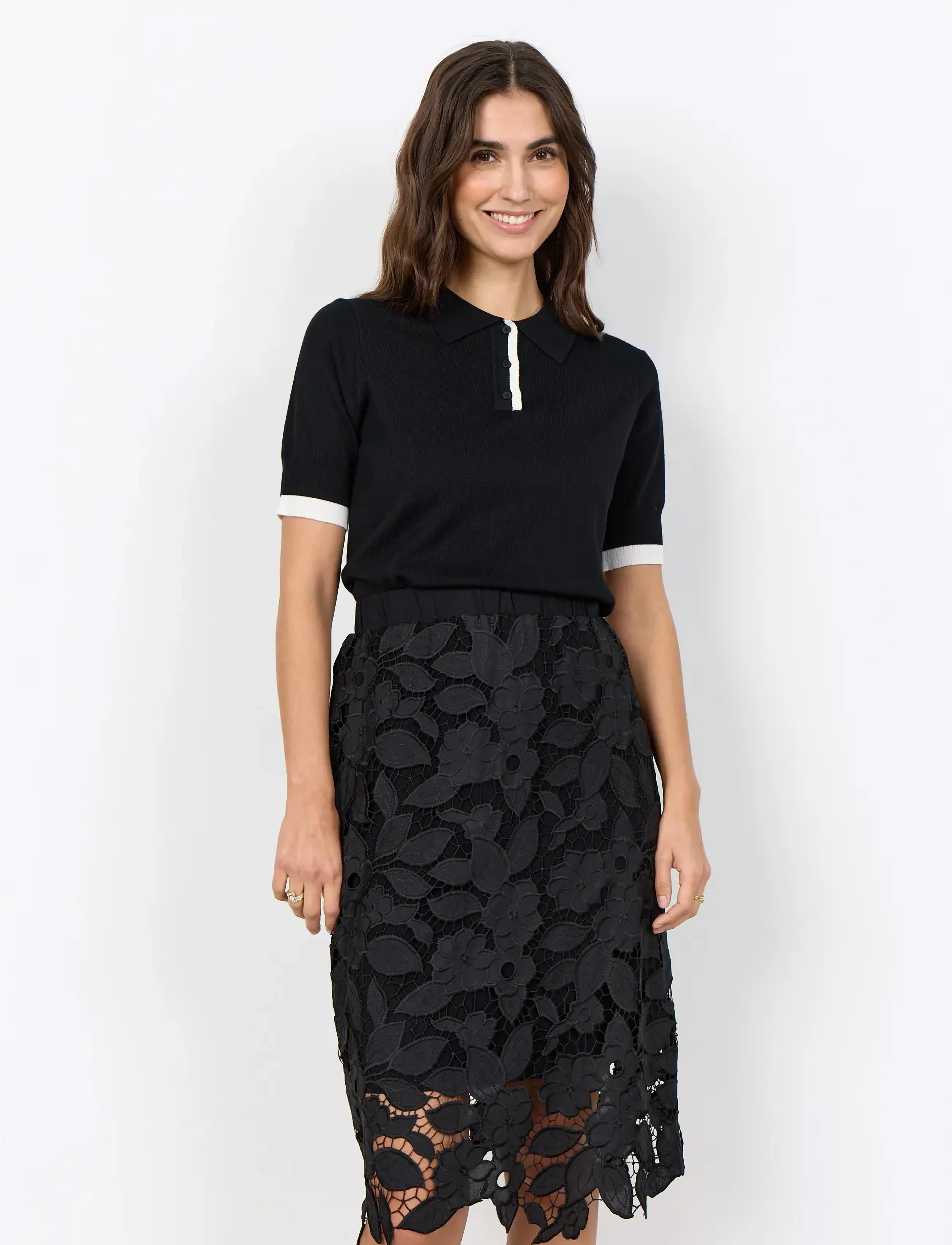 Soyaconcept SC-CASSANDRA - Midi-Röcke - 9999 BLACK / black