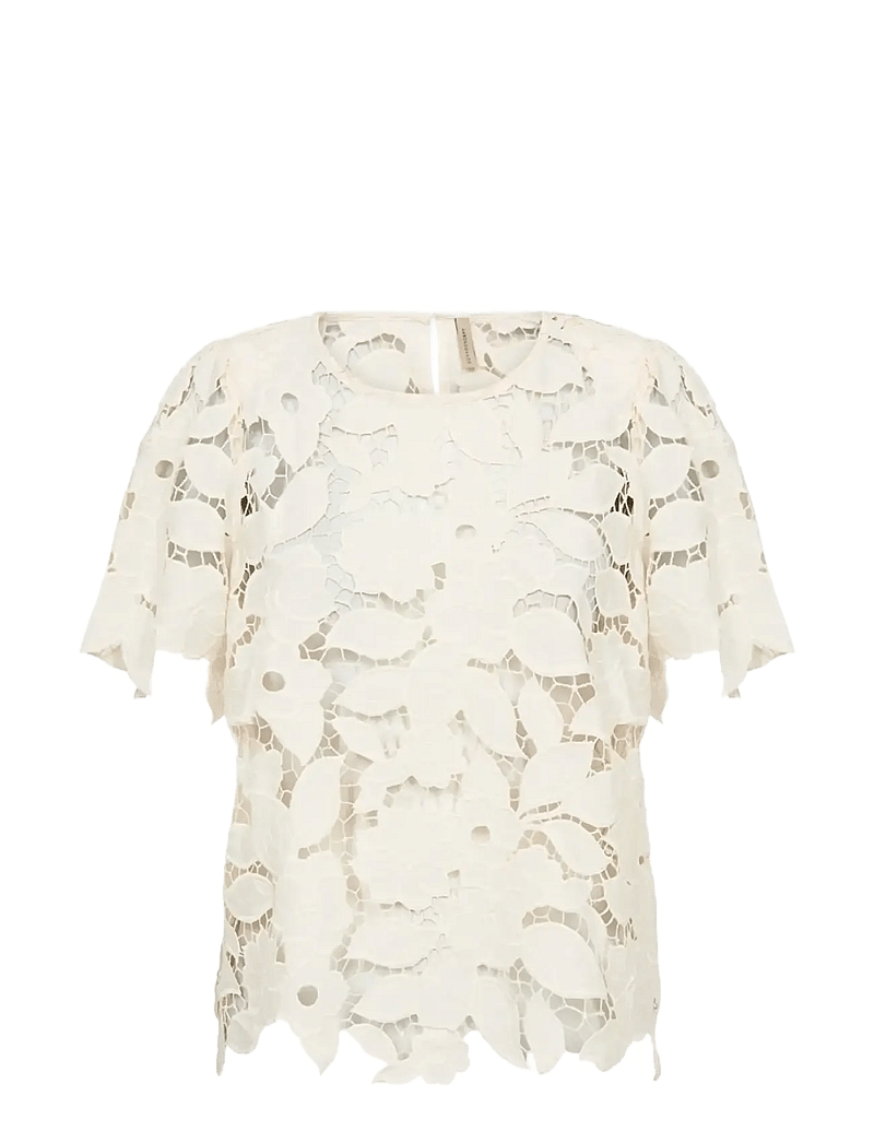 Soyaconcept - SC-CASSANDRA - kortærmede bluser - 1620 cream - 1