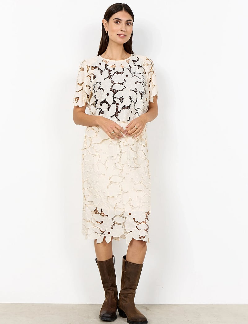 Soyaconcept - SC-CASSANDRA - kortærmede bluser - 1620 cream - 3