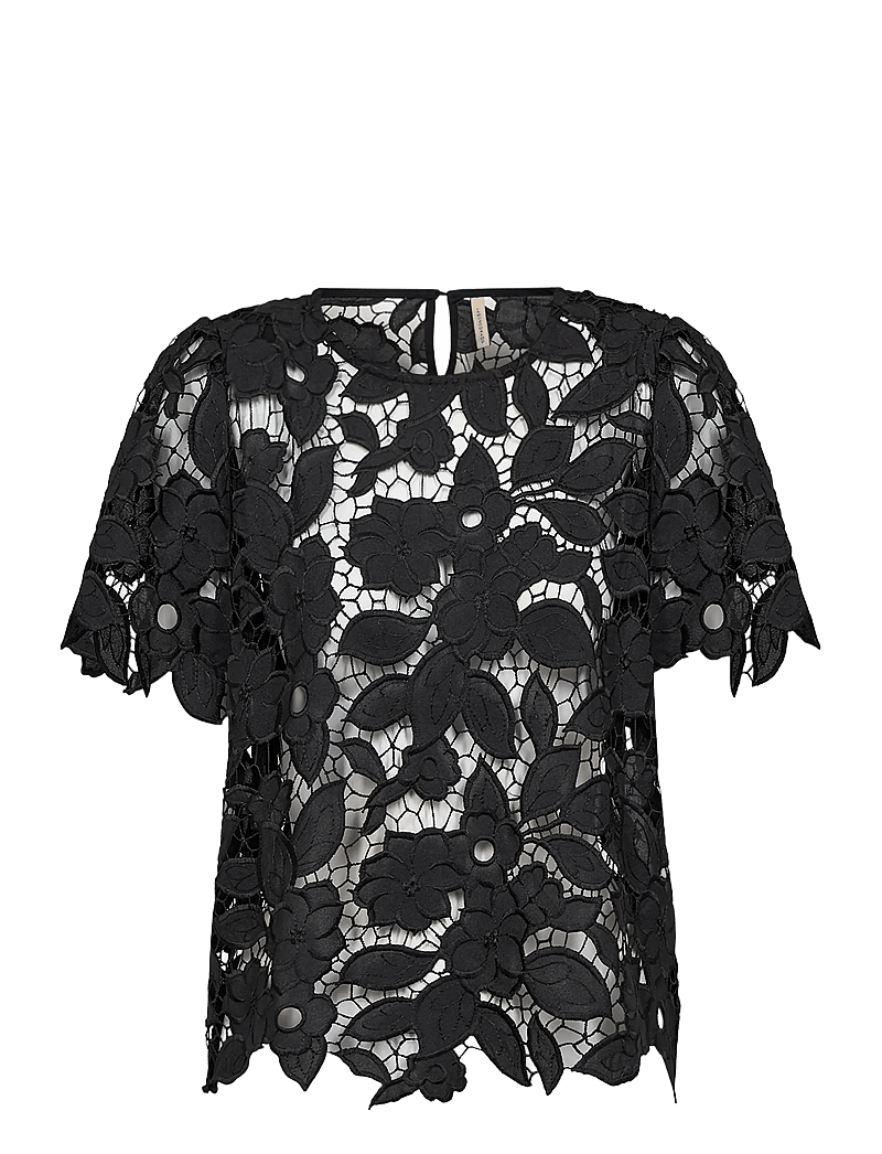 Soyaconcept - SC-CASSANDRA - kurzämlige blusen - 9999 black - 1
