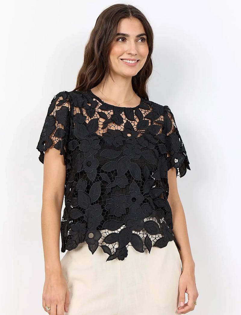 Soyaconcept - SC-CASSANDRA - kurzämlige blusen - 9999 black - 0