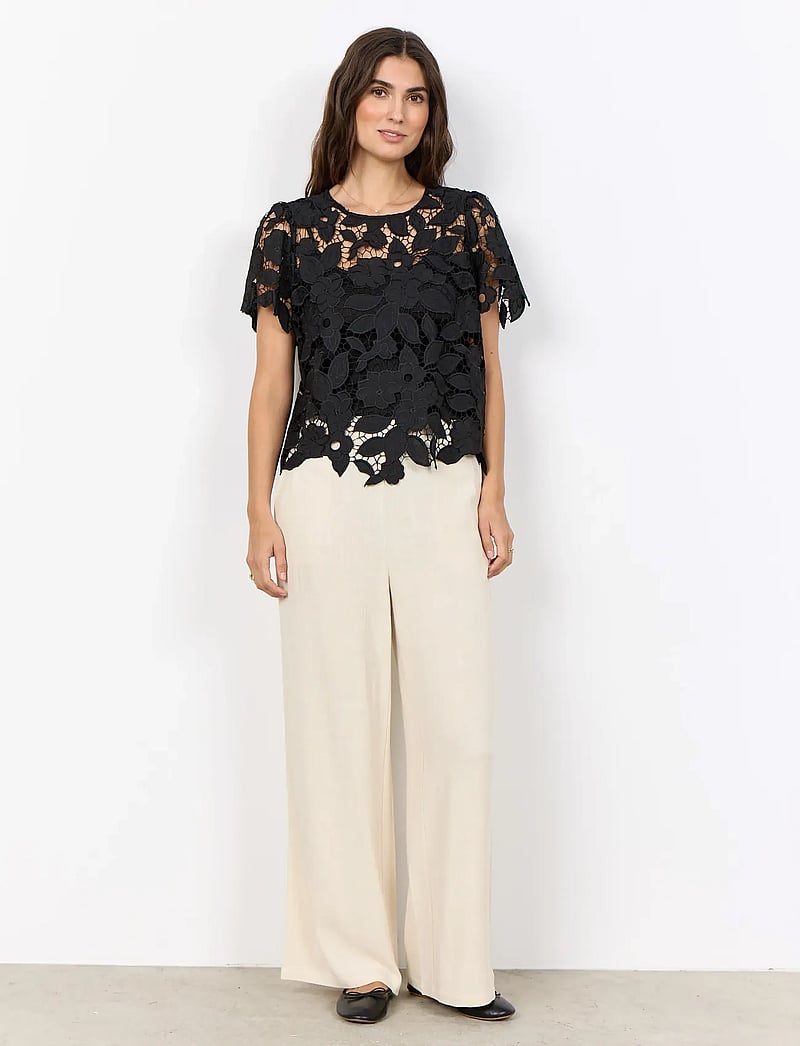 Soyaconcept - SC-CASSANDRA - kurzämlige blusen - 9999 black - 2