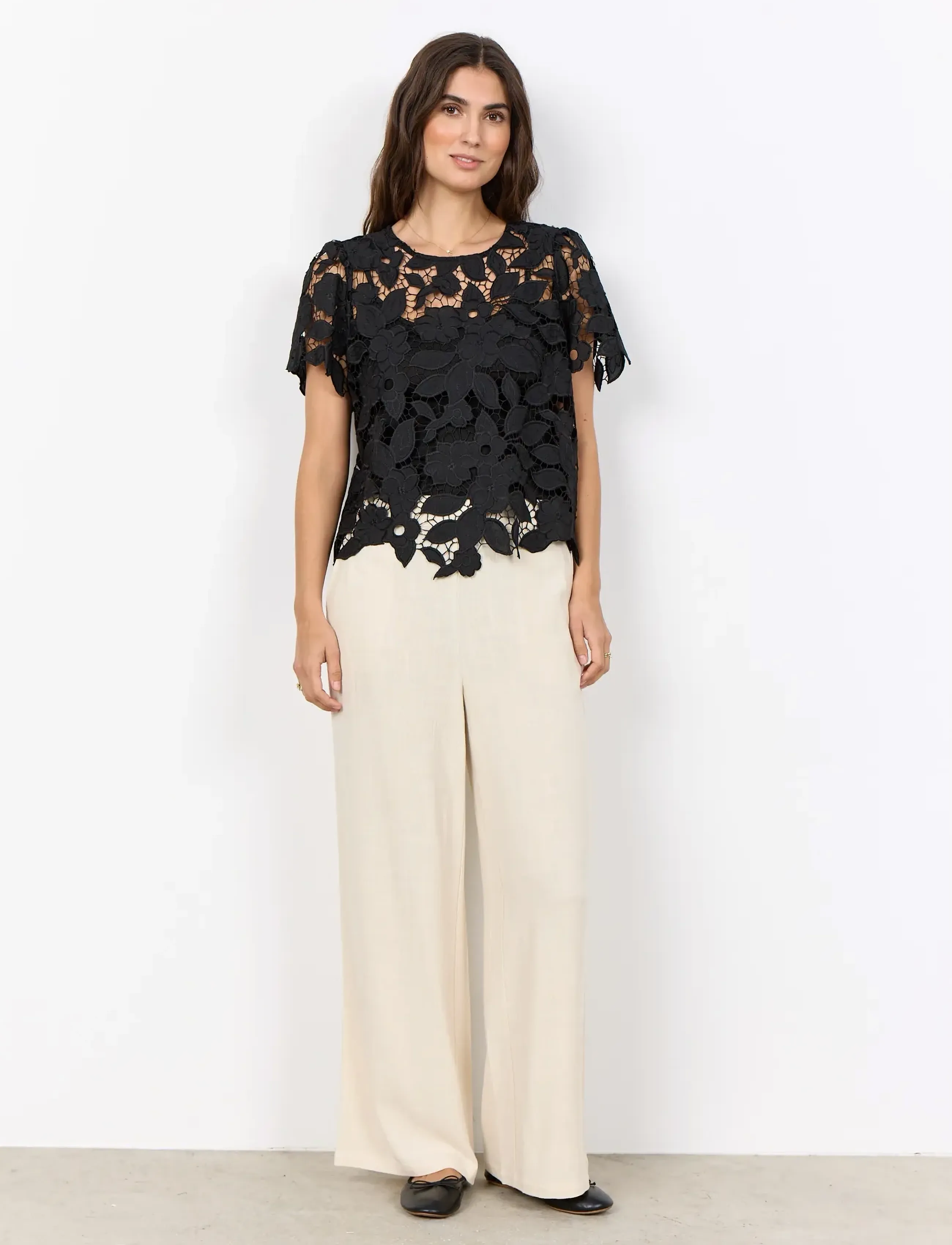 Soyaconcept - SC-CASSANDRA - kortærmede bluser - 9999 black - 2