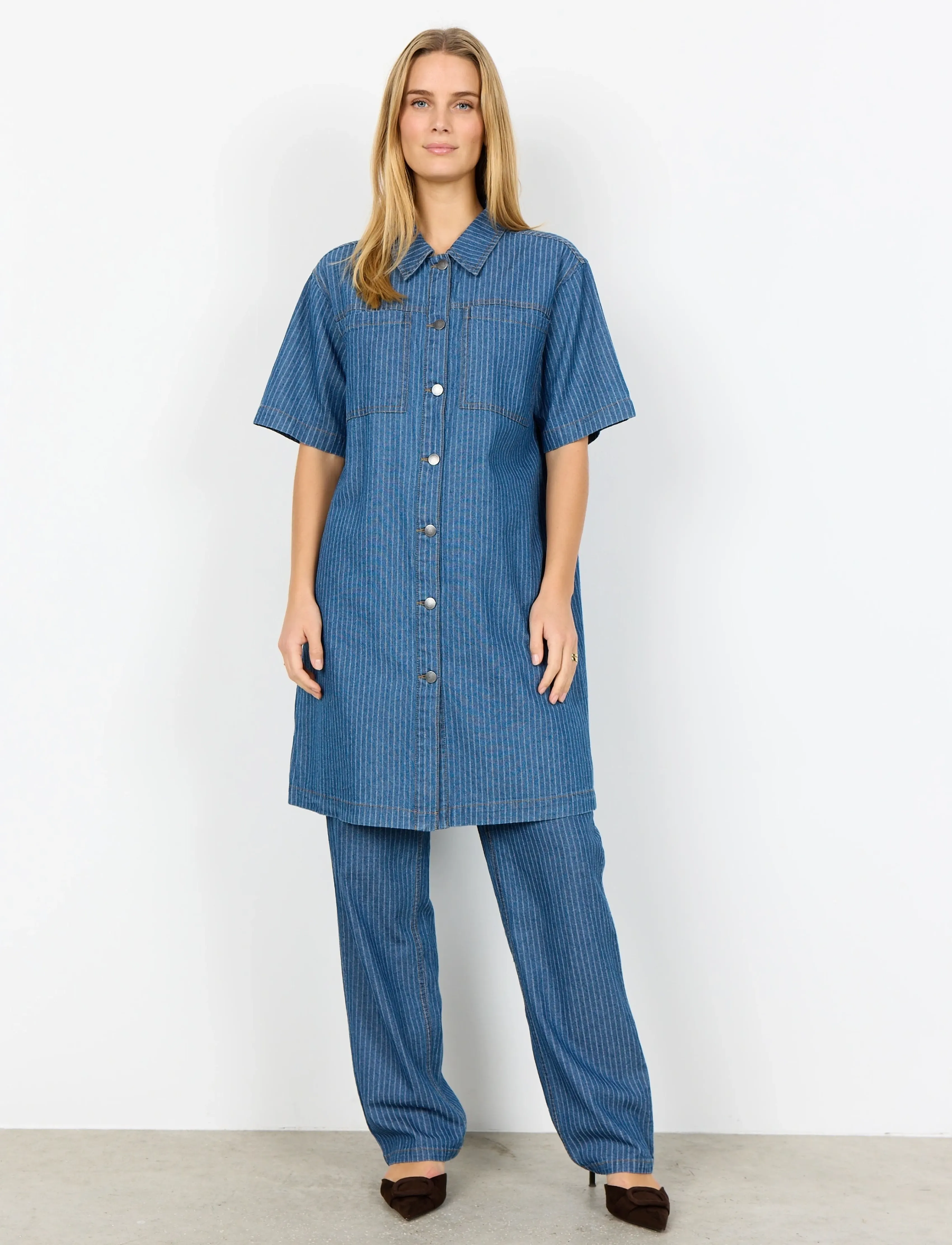 Soyaconcept - SC-CAISHO - skjortekjoler - 2035 moonlight blue denim - 3