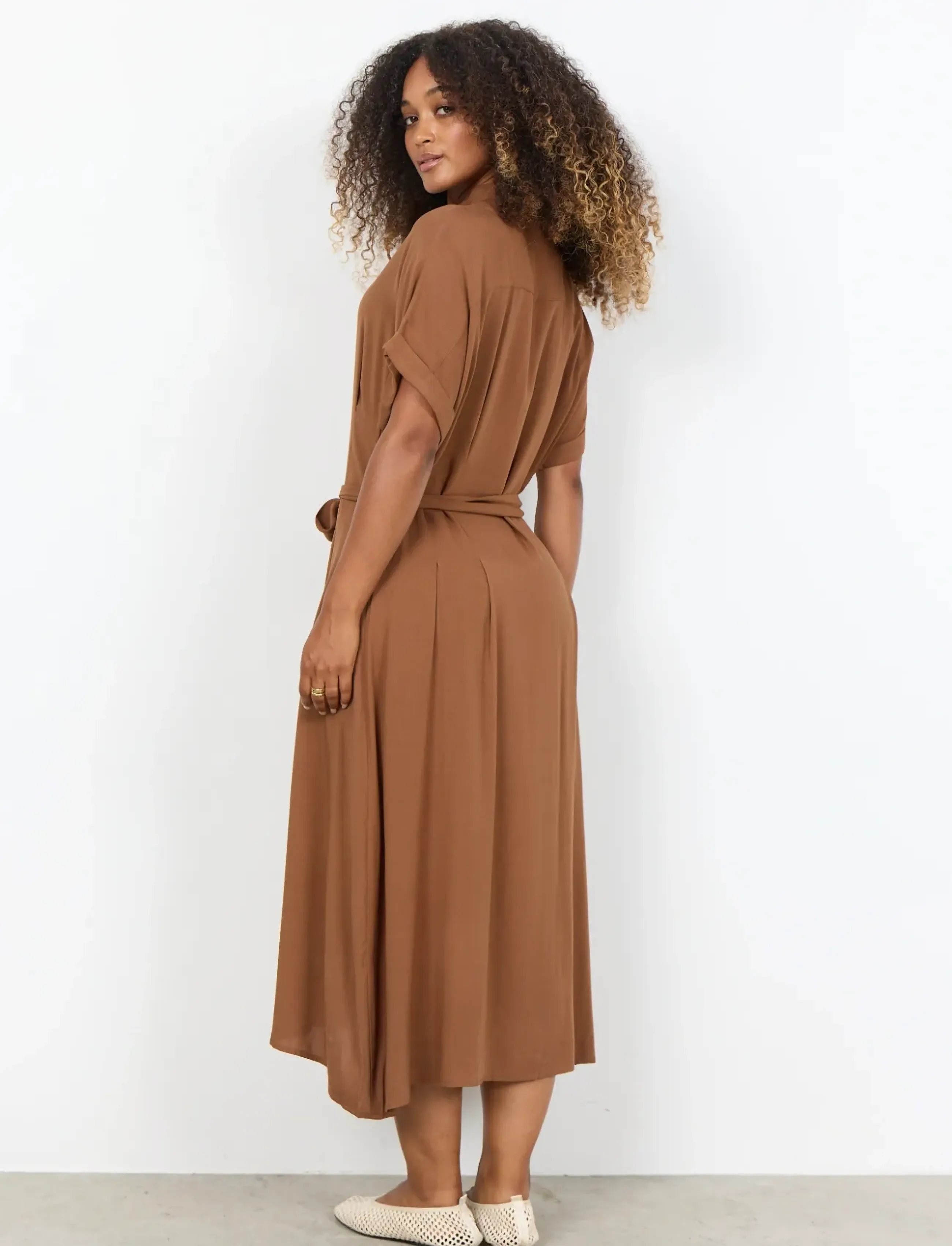 Soyaconcept - SC-RADIA - sommarklänningar - 8710 toffee - 3