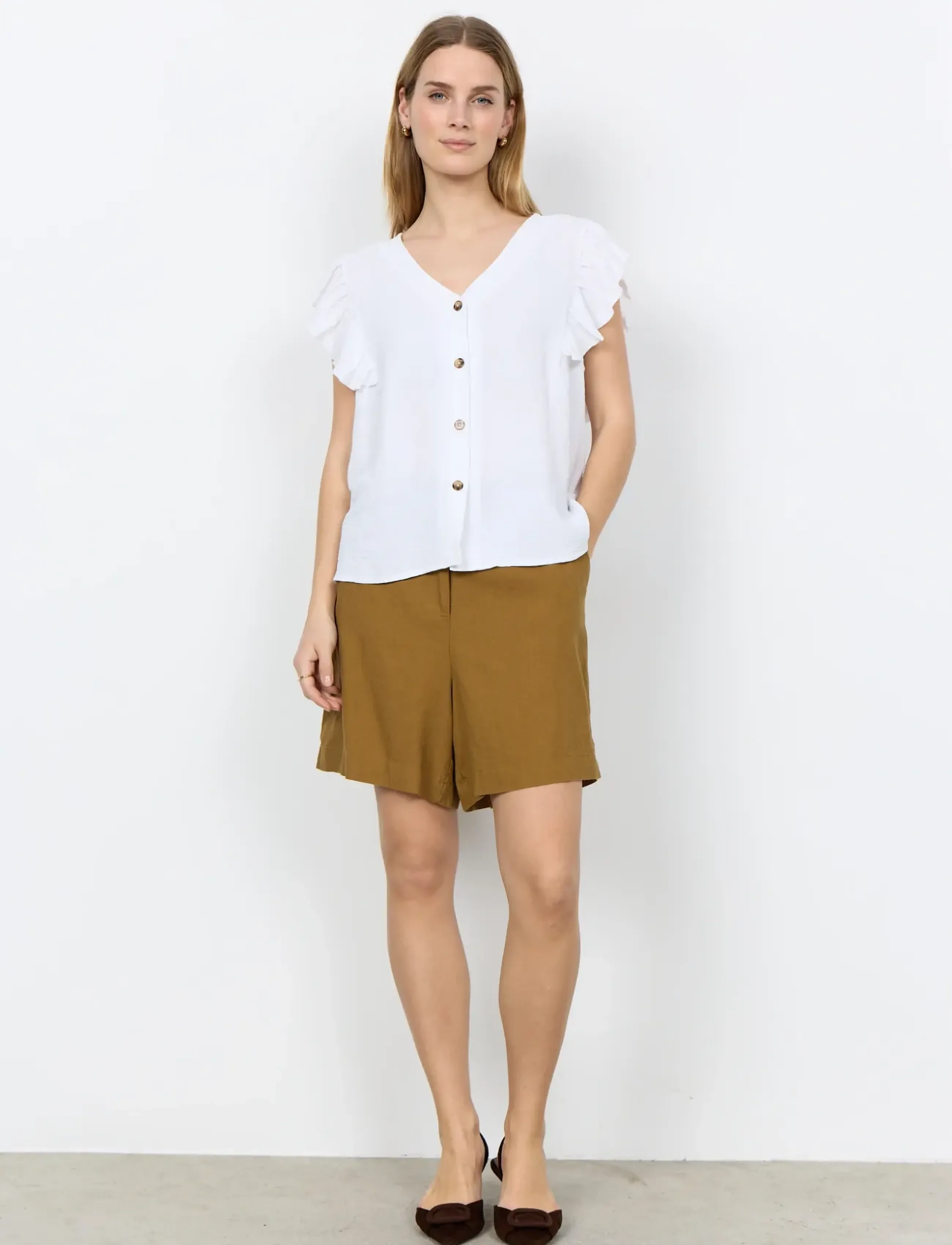 Soyaconcept Sc-Cath, XS, White, Bluser > Kortærmede, Dame