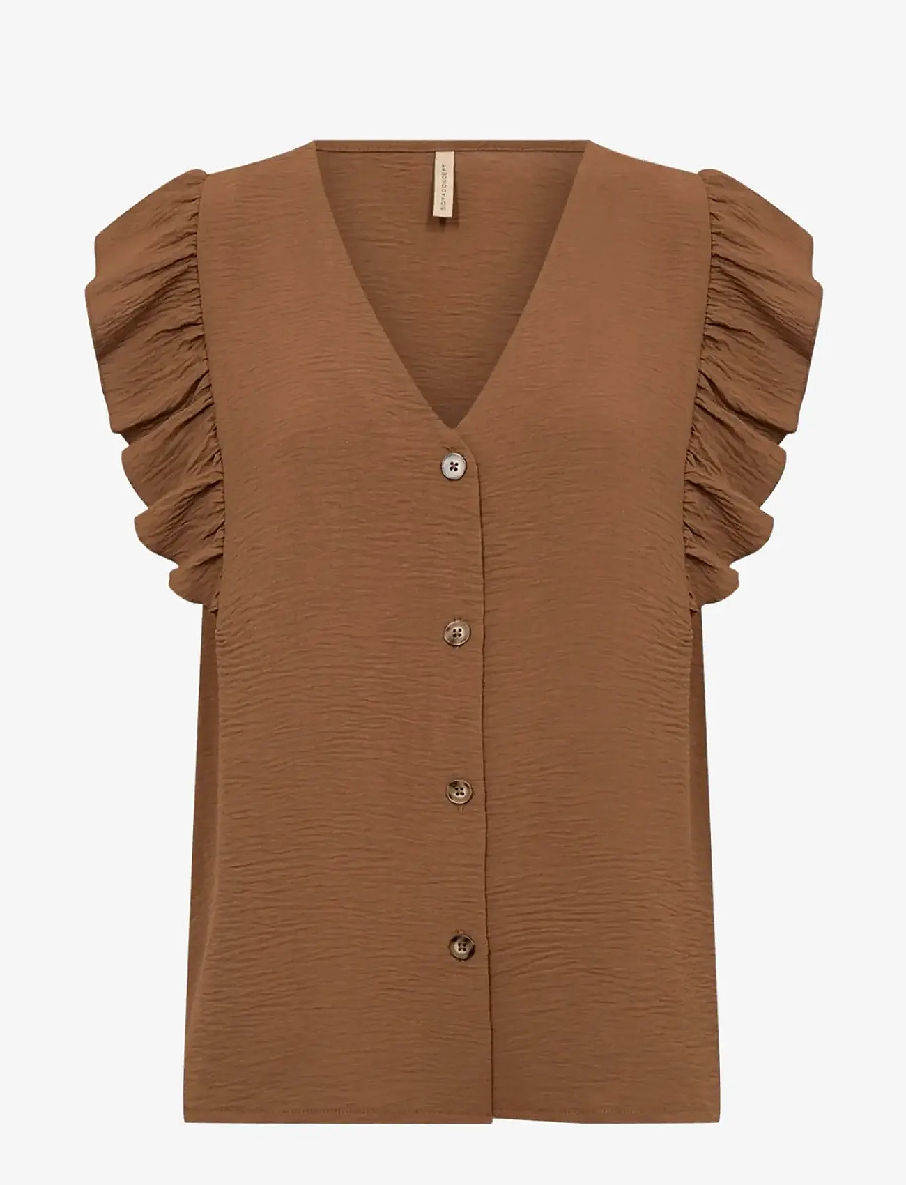Soyaconcept - SC-CATH - kurzämlige blusen - 8710 toffee - 0