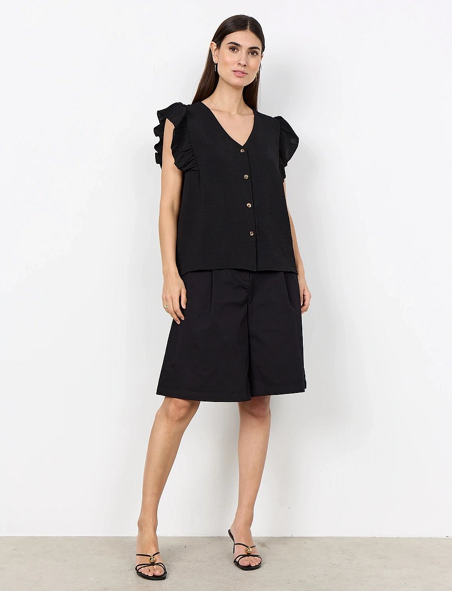 Soyaconcept - SC-CATH - kurzärmelige blusen - 9999 black - 3
