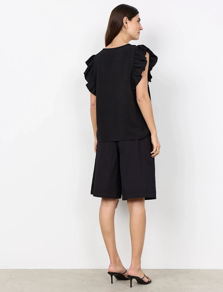 Soyaconcept - SC-CATH - kurzärmelige blusen - 9999 black - 4
