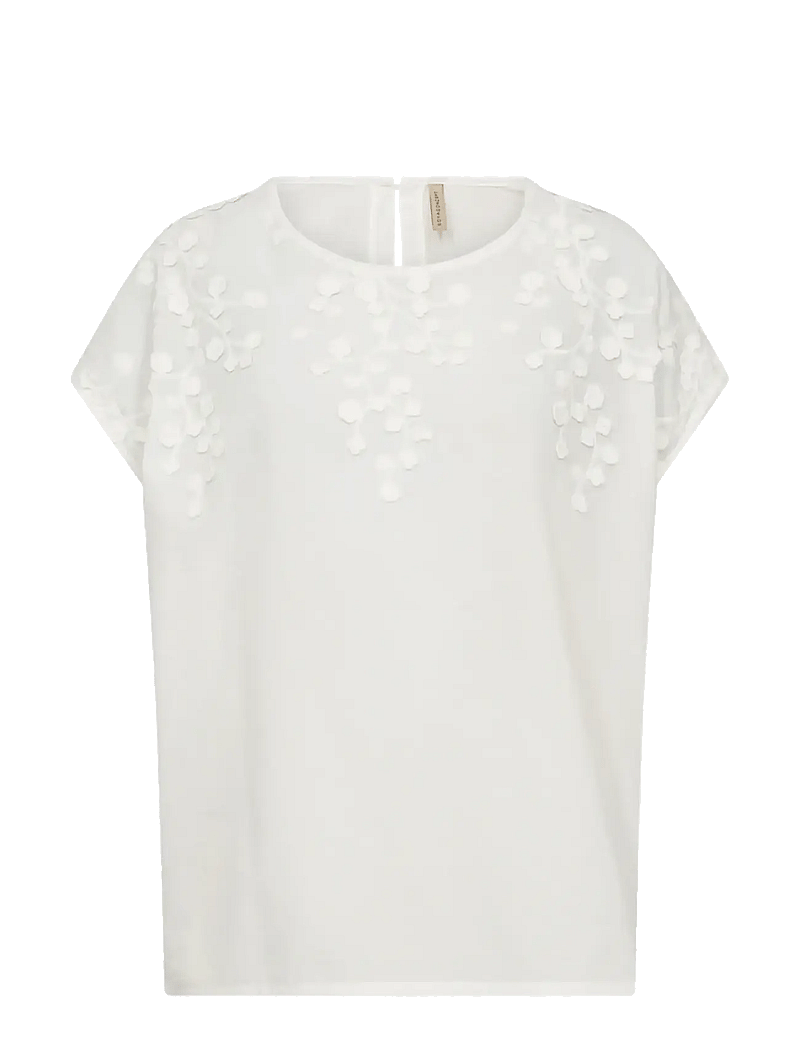 Soyaconcept - SC-FAHIMA - kortærmede bluser - 1100 offwhite - 1
