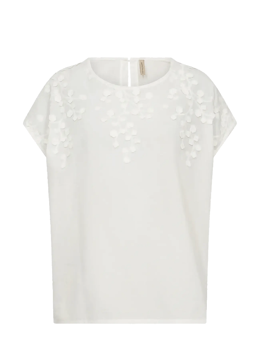 Soyaconcept - SC-FAHIMA - lühikeste varrukatega pluusid - 1100 offwhite - 1