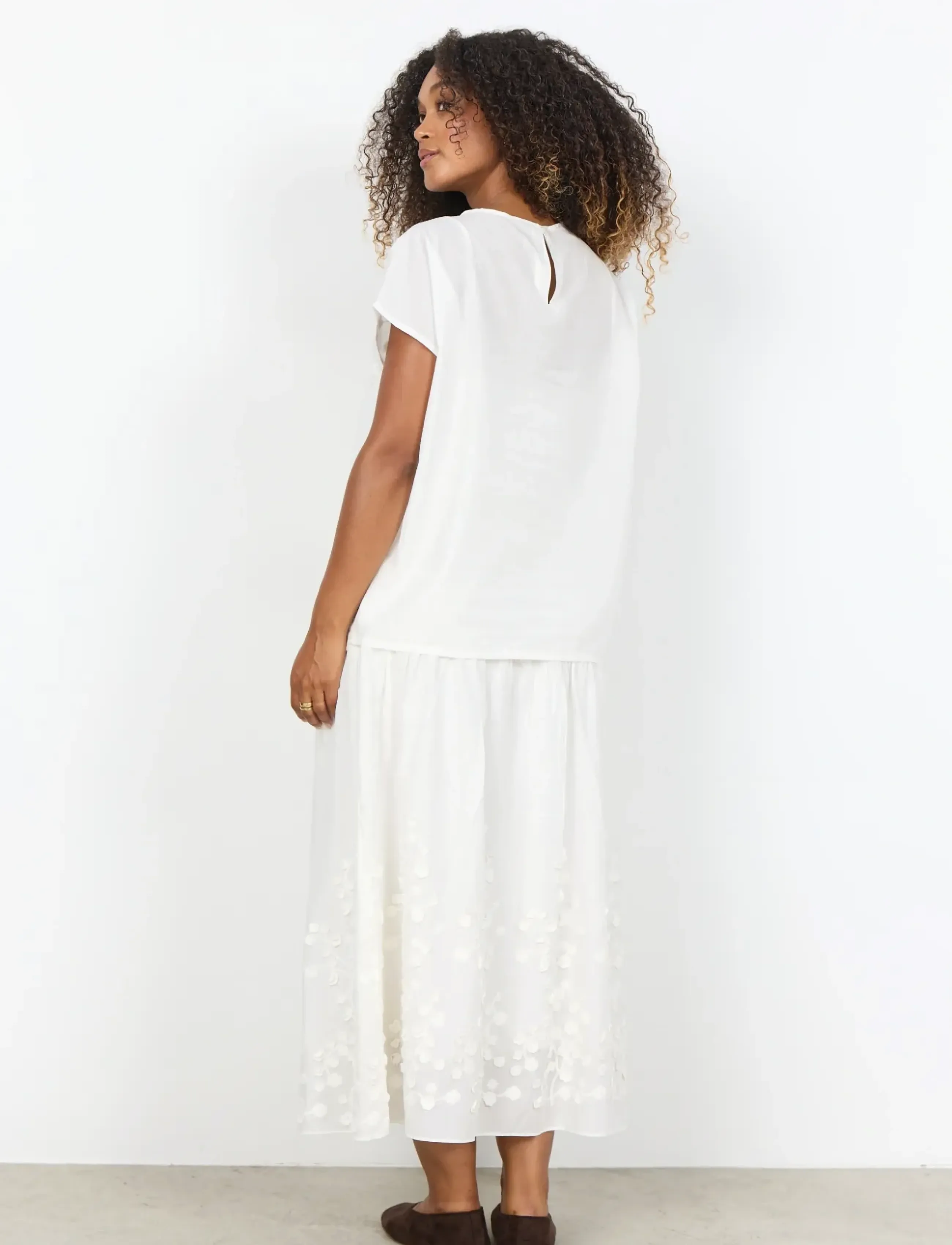 Soyaconcept - SC-FAHIMA - lühikeste varrukatega pluusid - 1100 offwhite - 3