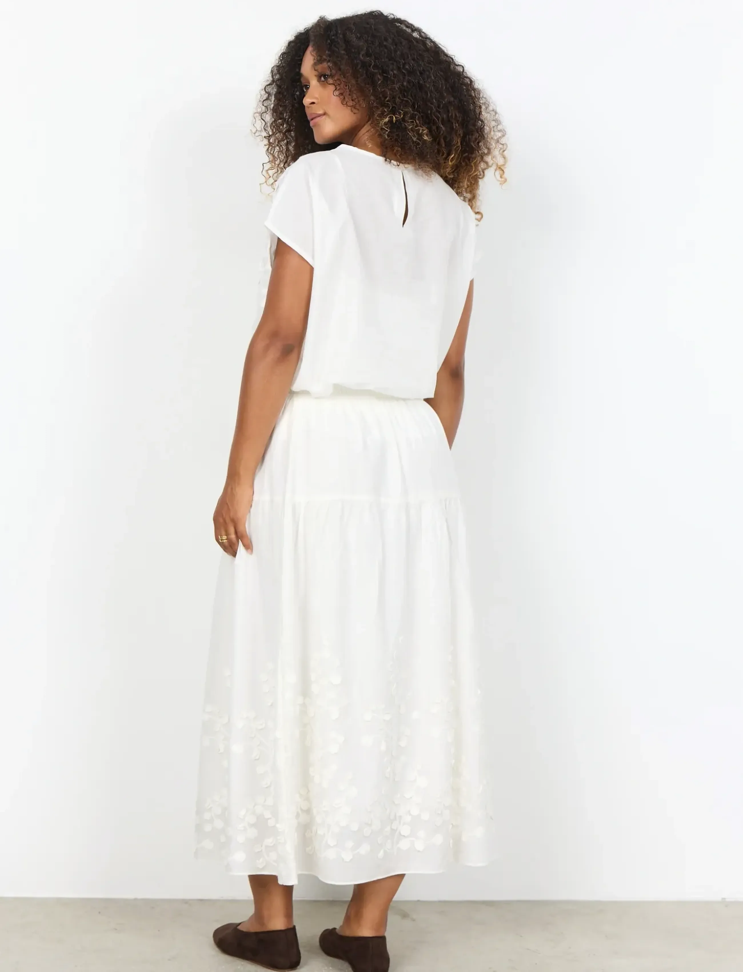 Soyaconcept - SC-FAHIMA - midi skirts - 1100 offwhite - 3