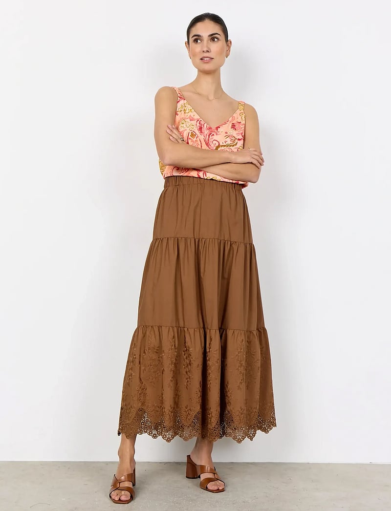 Soyaconcept - SC-NETTI - maxi röcke - 8710 toffee - 0