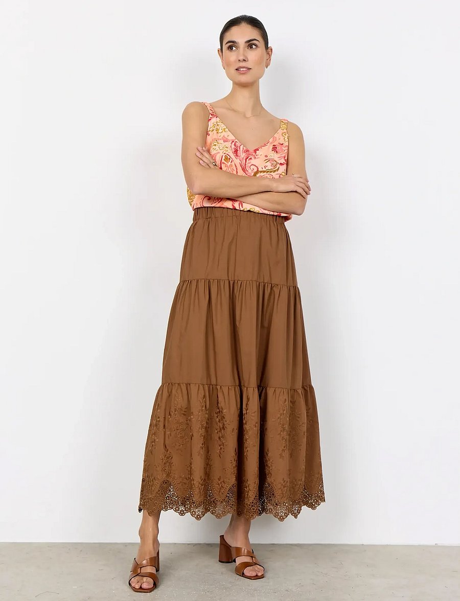 Soyaconcept - SC-NETTI - maxi röcke - 8710 toffee - 0