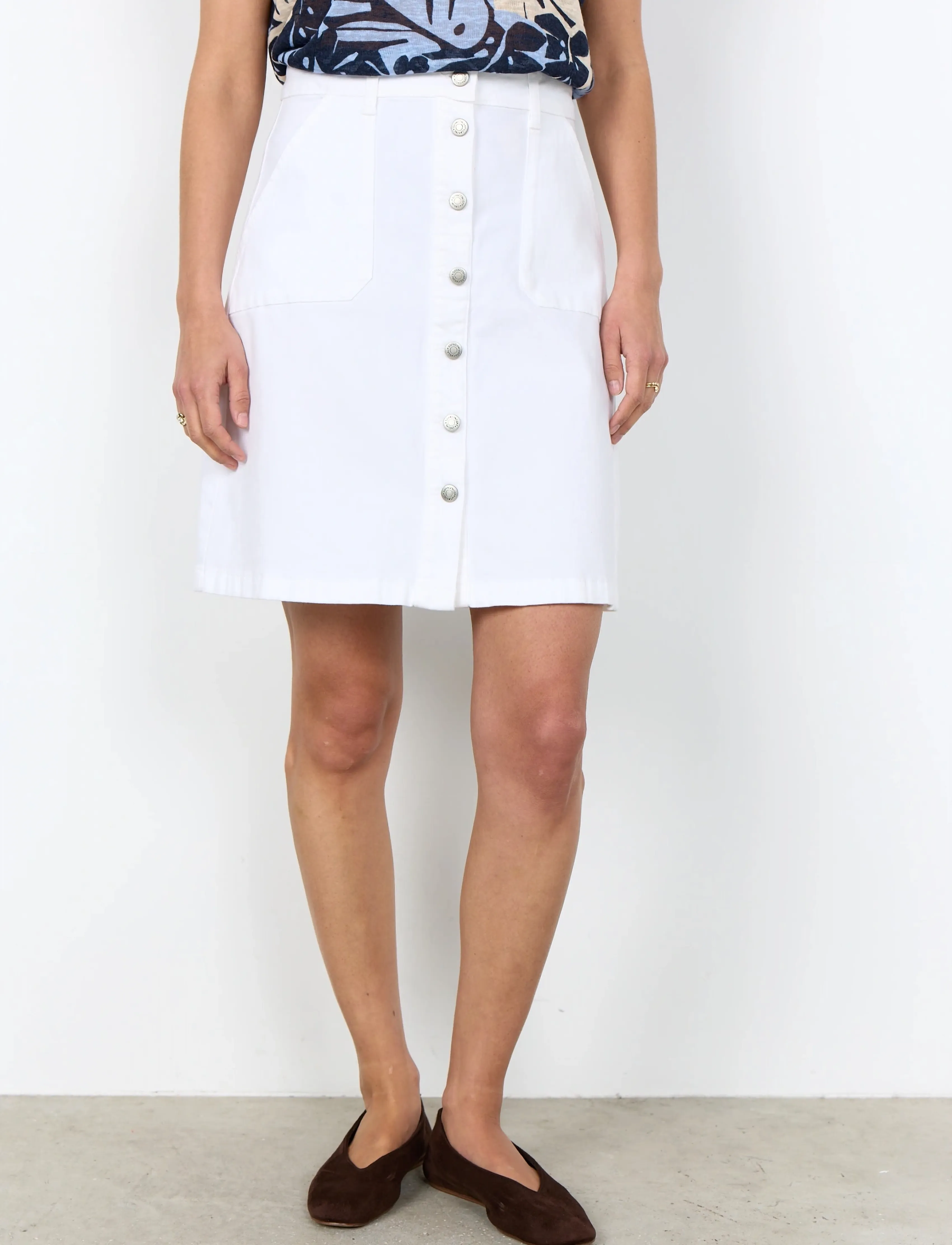 Soyaconcept - SC-ERNA - kurze röcke - 1000 white - 4