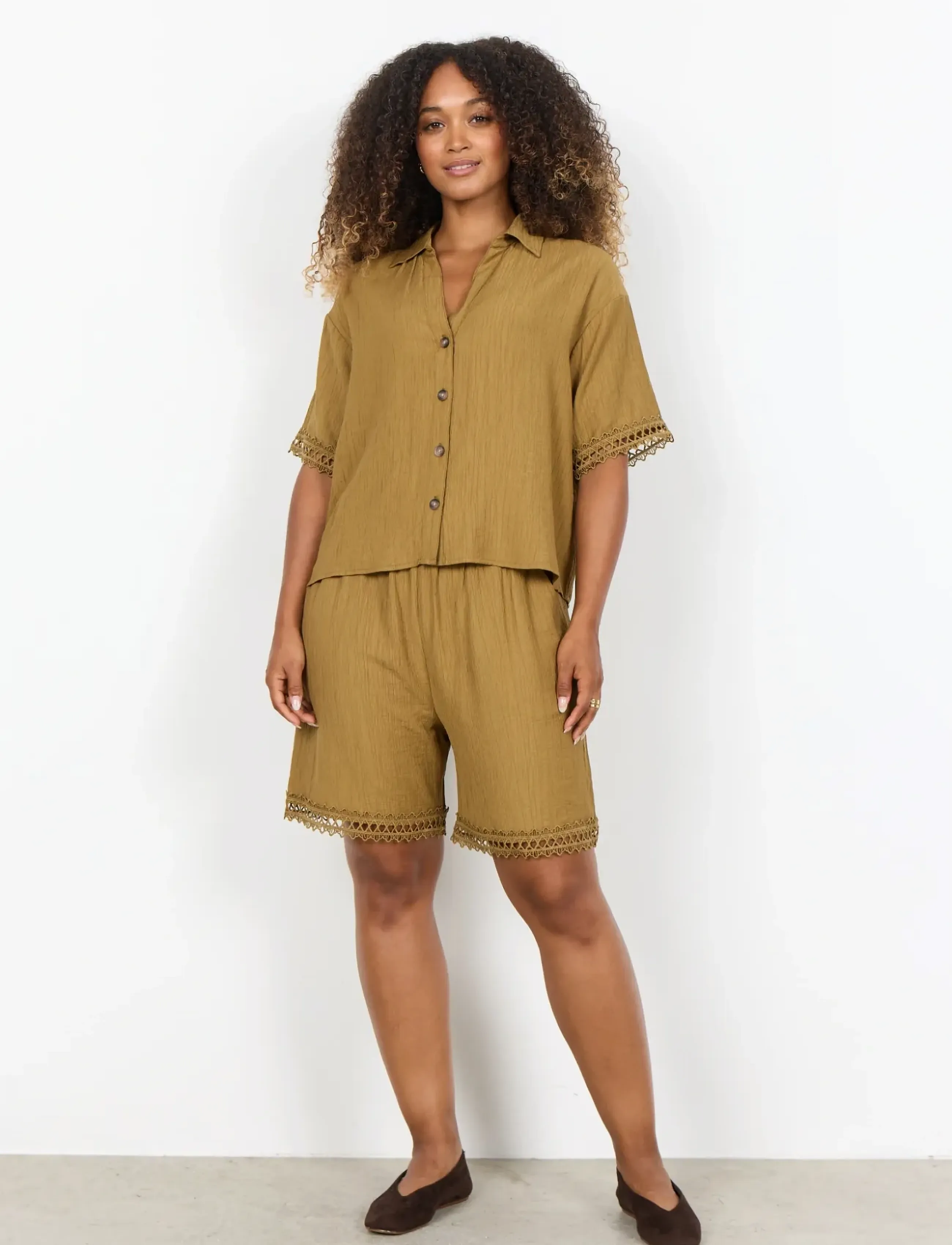 Soyaconcept - SC-FABRINA - short-sleeved shirts - 7120 butternut - 3