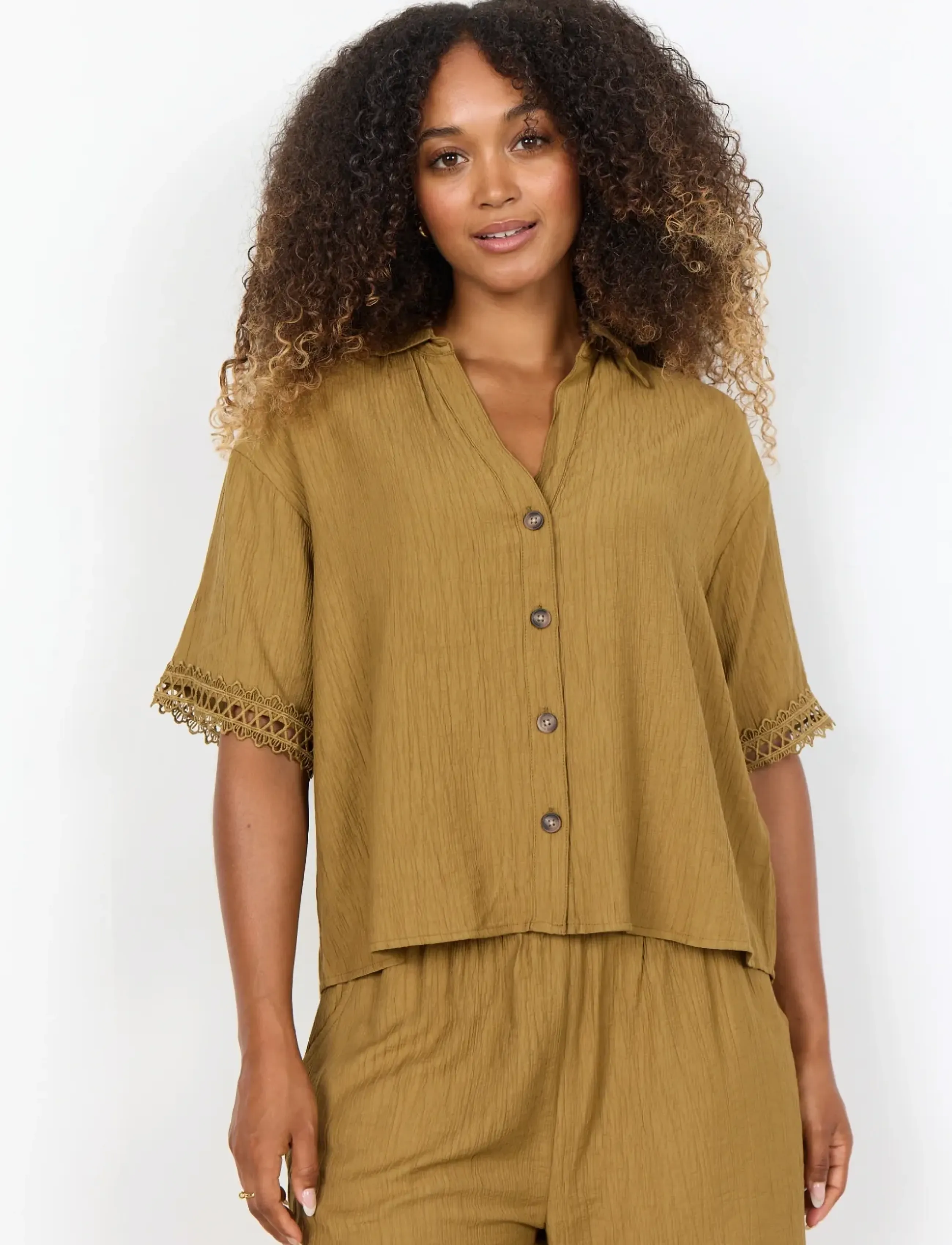 Soyaconcept - SC-FABRINA - short-sleeved shirts - 7120 butternut - 4