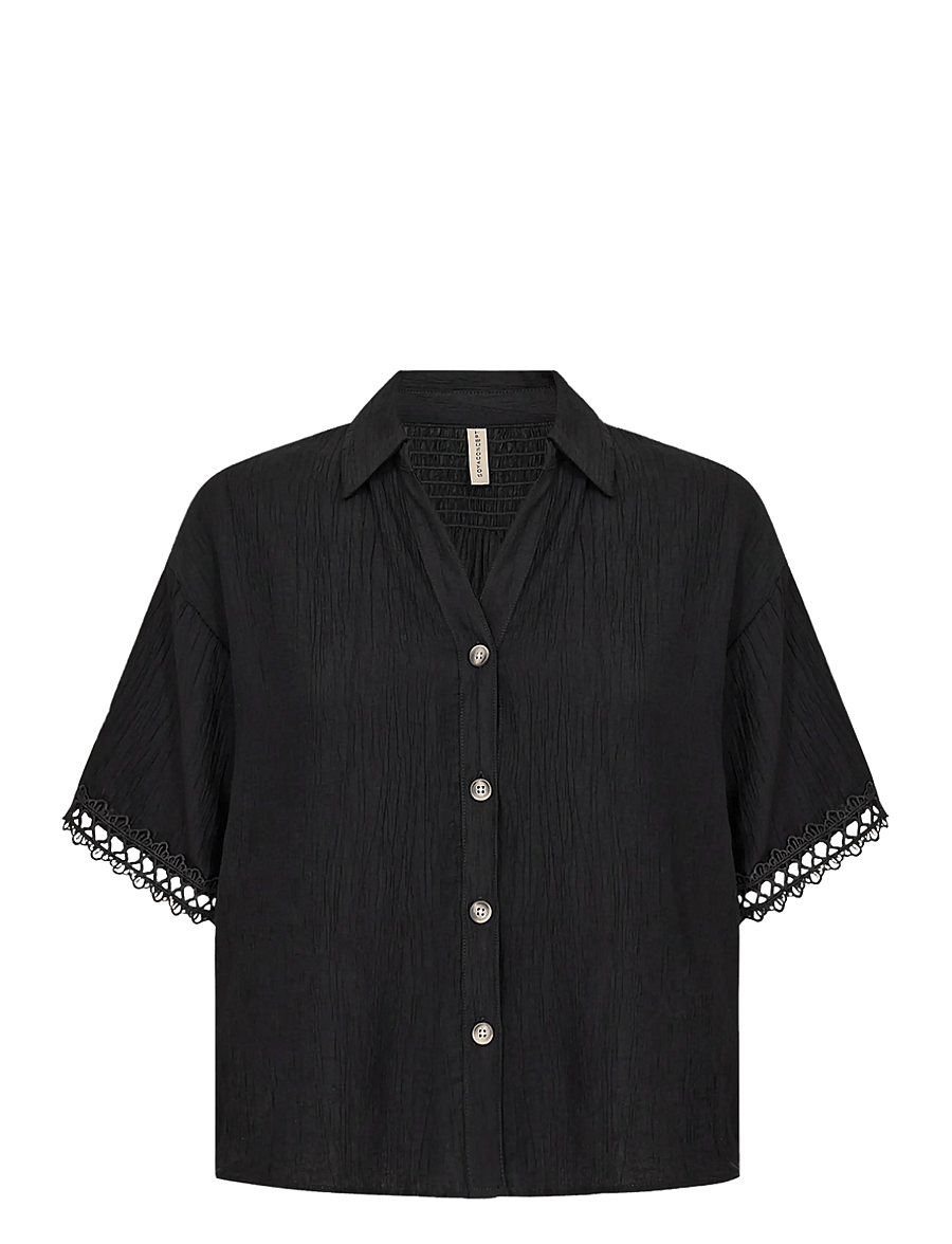 Soyaconcept - SC-FABRINA - kurzärmlige hemden - 9999 black - 1
