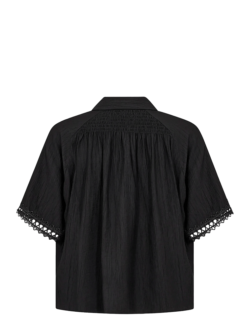Soyaconcept - SC-FABRINA - kortærmede skjorter - 9999 black - 2