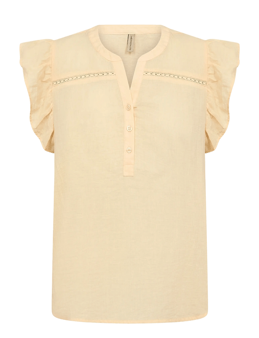 Soyaconcept - SC-FABIANA - kurzärmelige blusen - 3020 golden fleece - 1