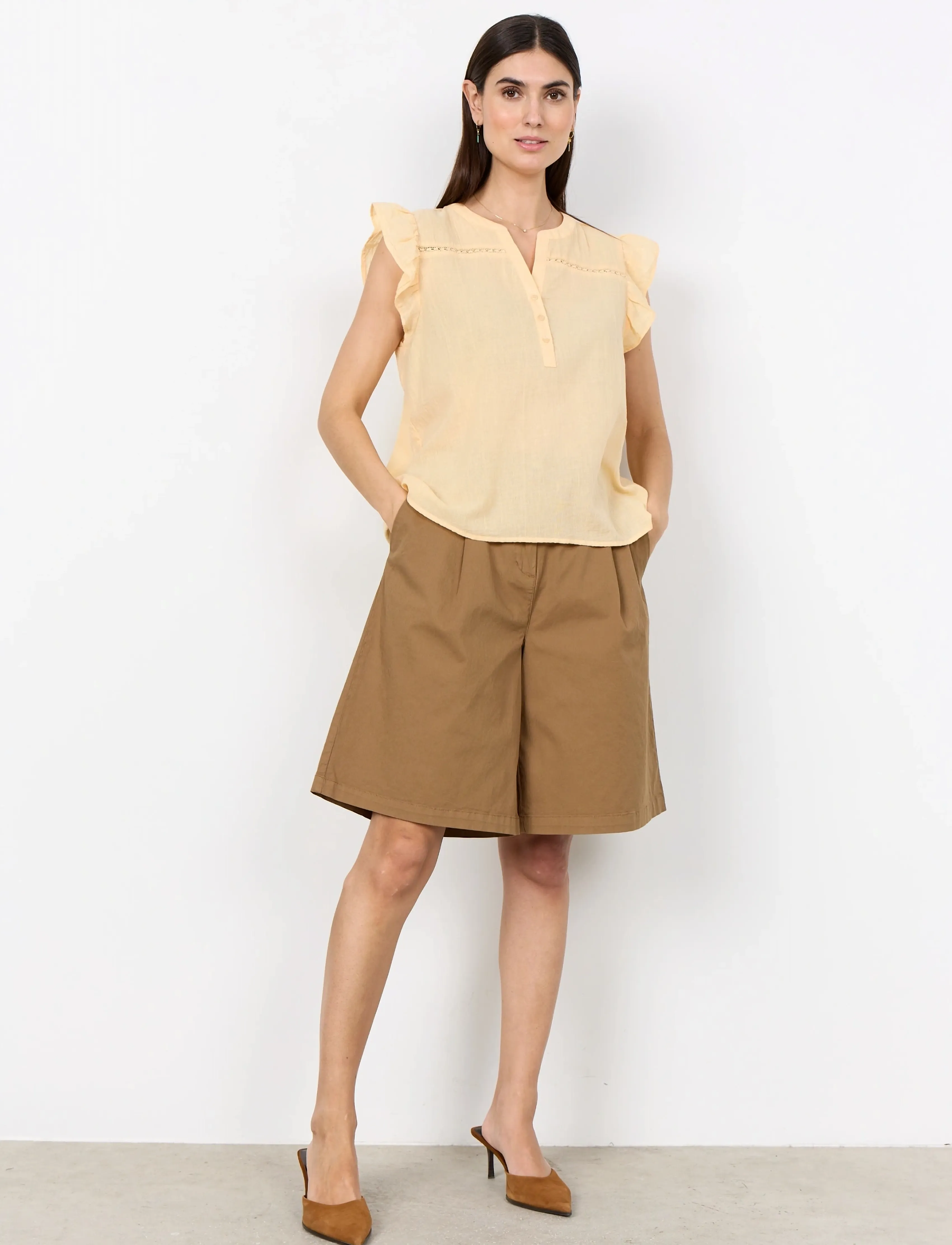 Soyaconcept - SC-FABIANA - stutterma blússur - 3020 golden fleece - 3