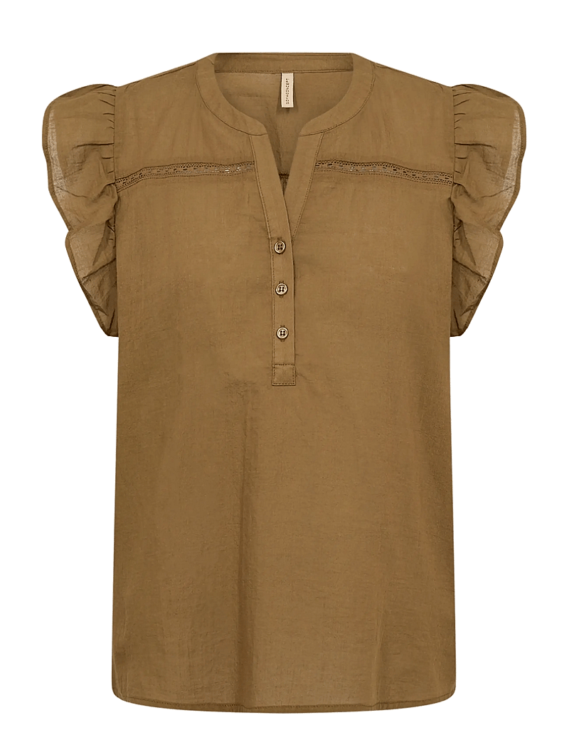 Soyaconcept - SC-FABIANA - kurzämlige blusen - 7120 butternut - 1