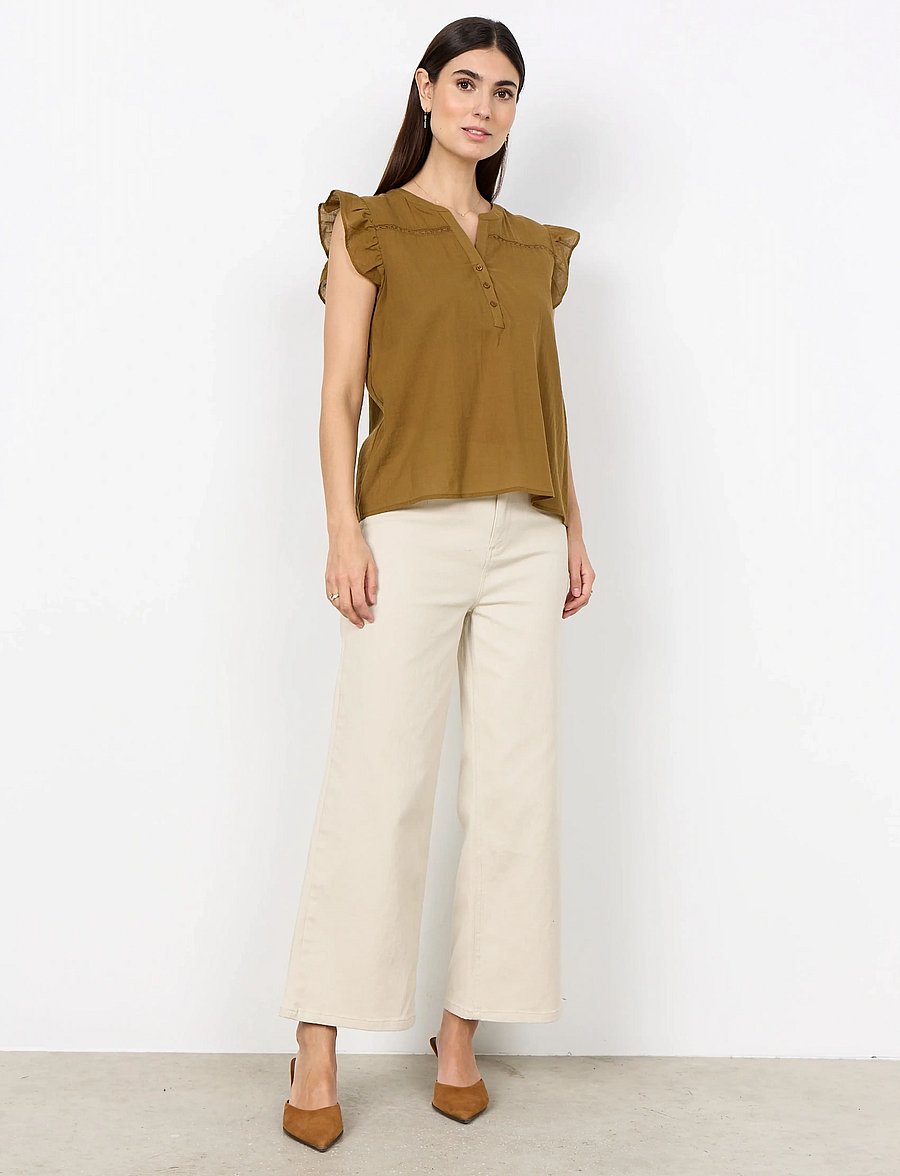Soyaconcept - SC-FABIANA - lühikeste varrukatega pluusid - 7120 butternut - 3