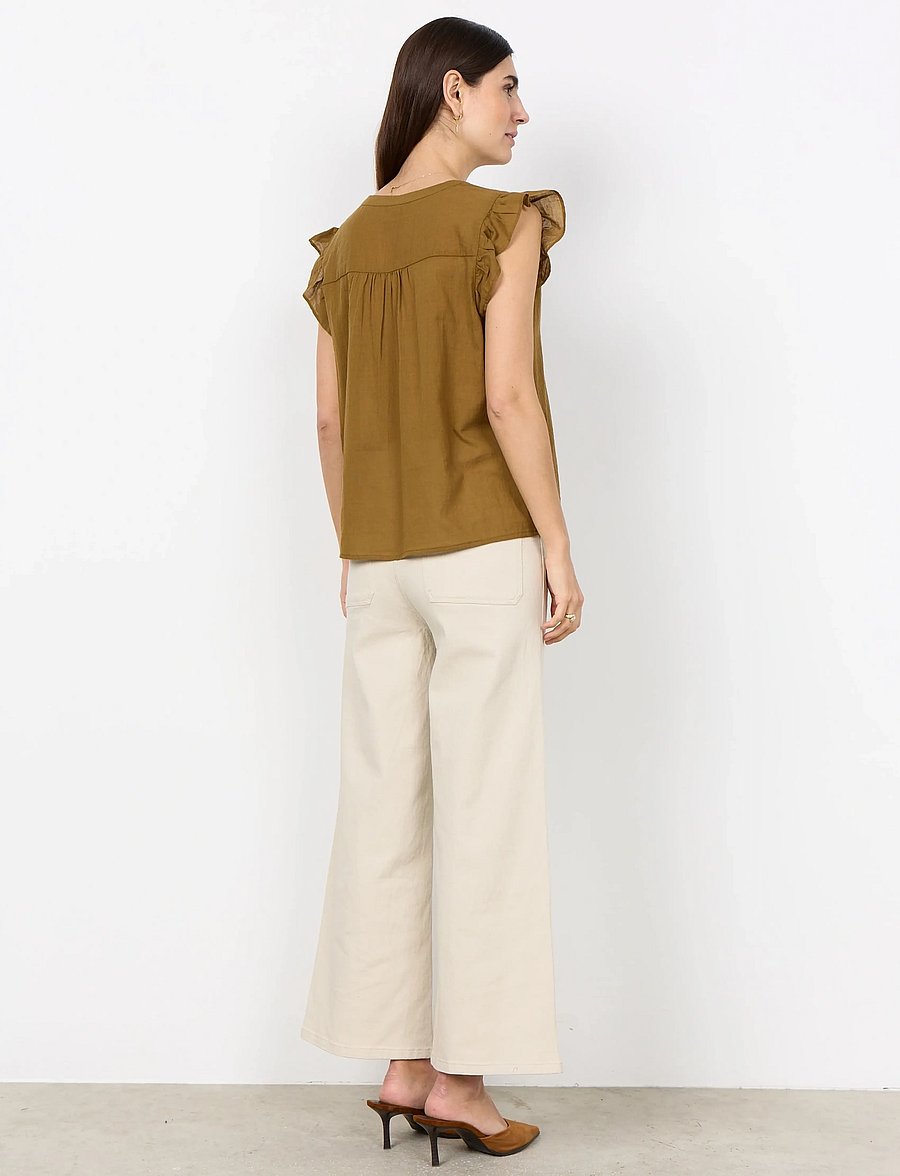 Soyaconcept - SC-FABIANA - lühikeste varrukatega pluusid - 7120 butternut - 4