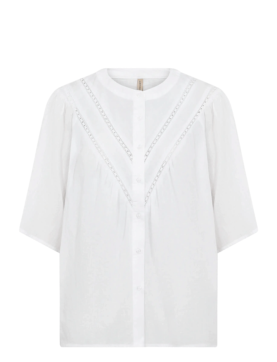 Soyaconcept - SC-FABIANA - kurzärmlige hemden - 1000 white - 1