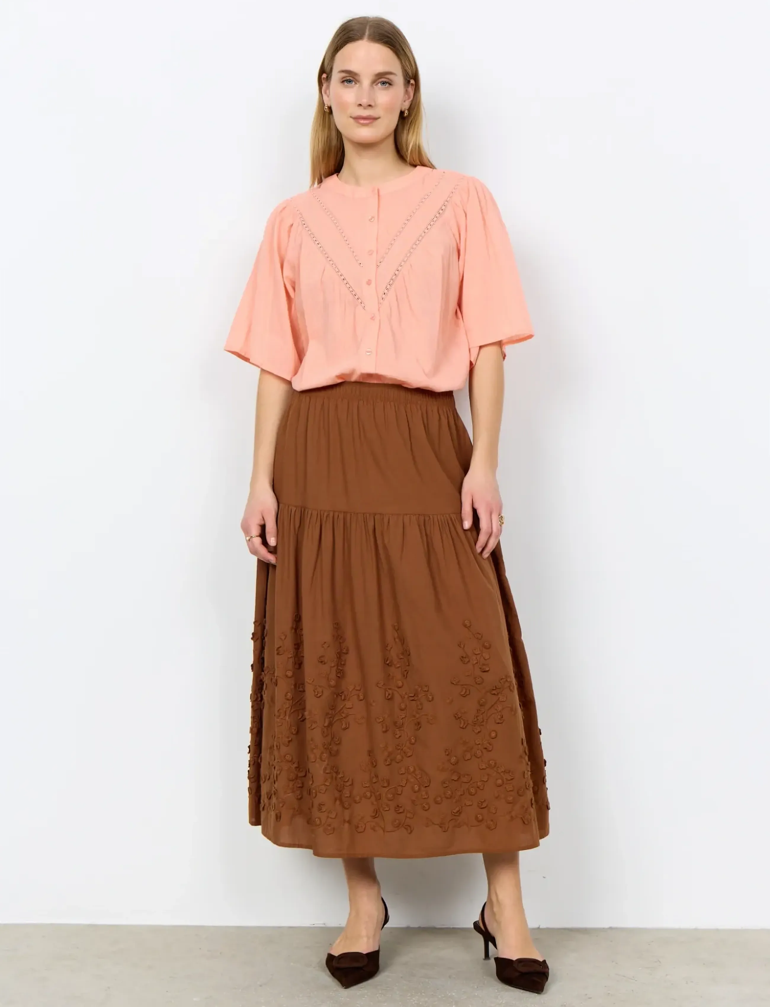 Soyaconcept - SC-FABIANA - lühikeste varrukatega särgid - 3212 salmon - 4