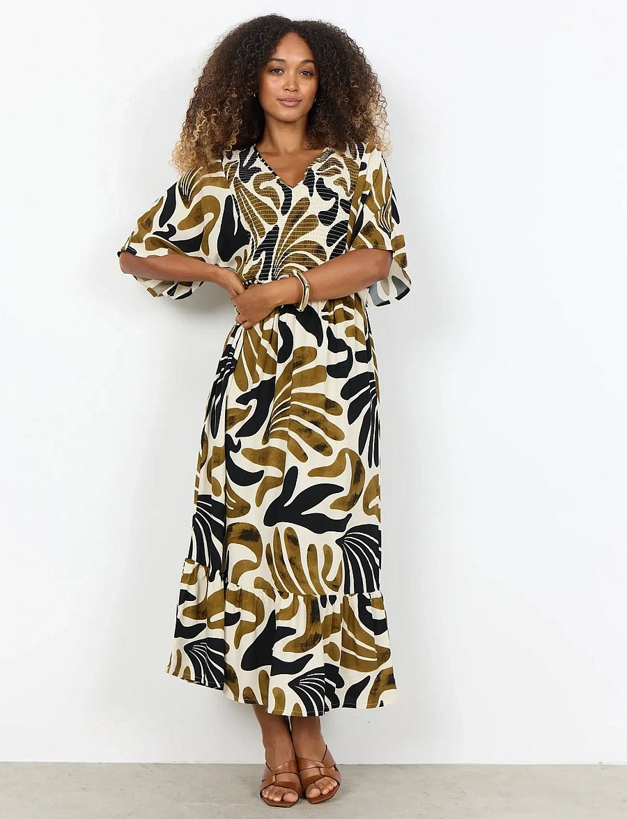 Soyaconcept - SC-FELDI - sommerkjoler - 7120 butternut combi - 3