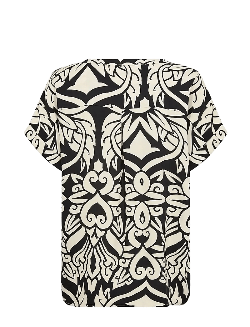 Soyaconcept - SC-FELONE - kortærmede bluser - 9999 black combi - 2