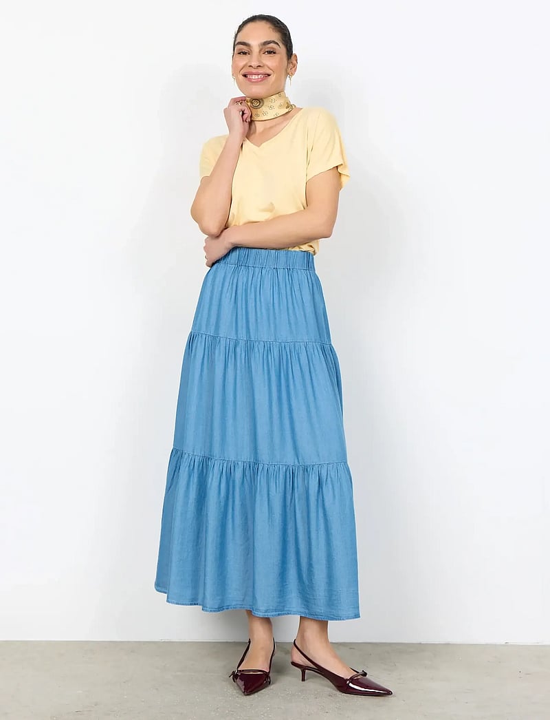 Soyaconcept - SC-LIV - midi nederdele - 2250 medium blue - 0