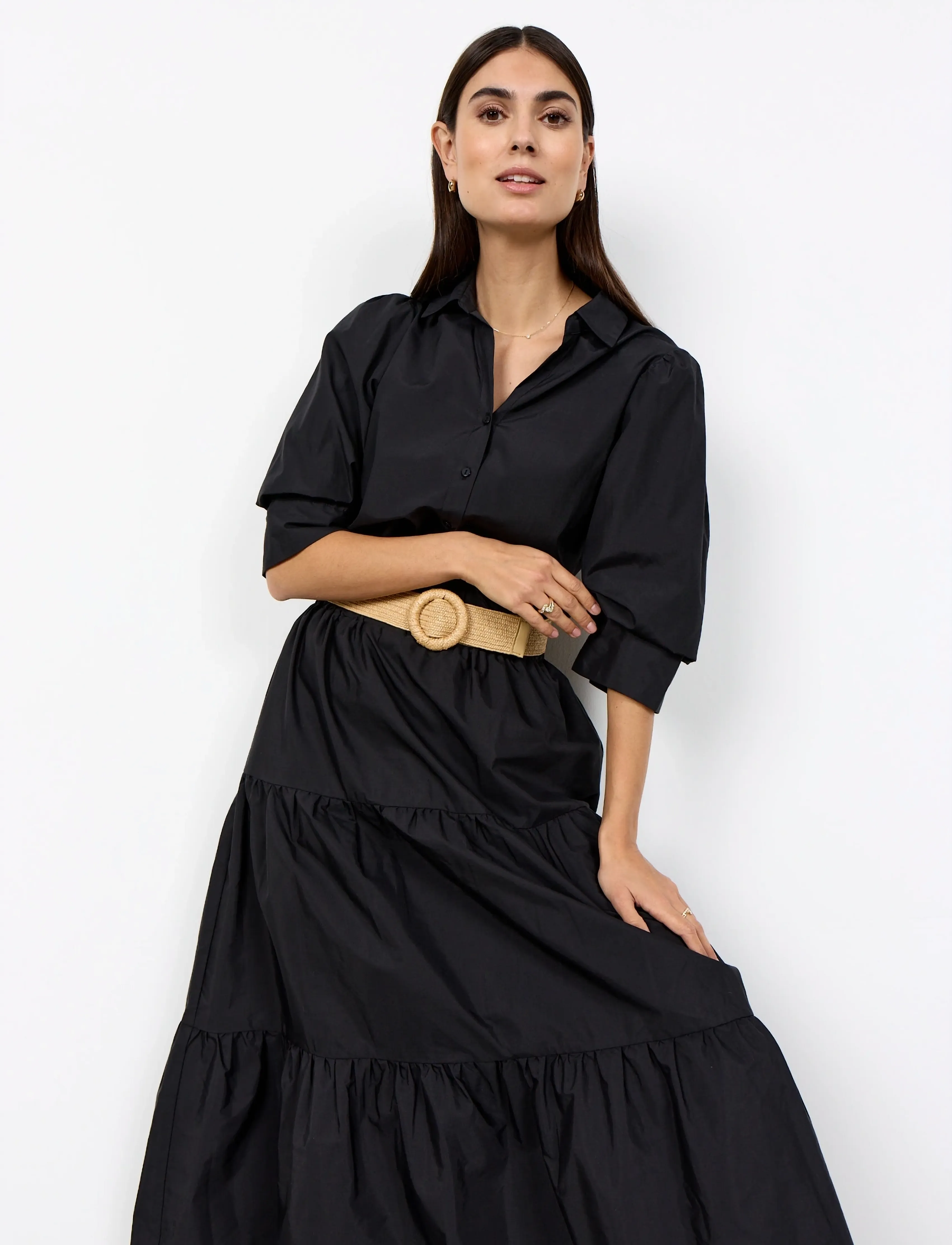 Soyaconcept SC-NETTI - Midi-Röcke - 9999 BLACK / black