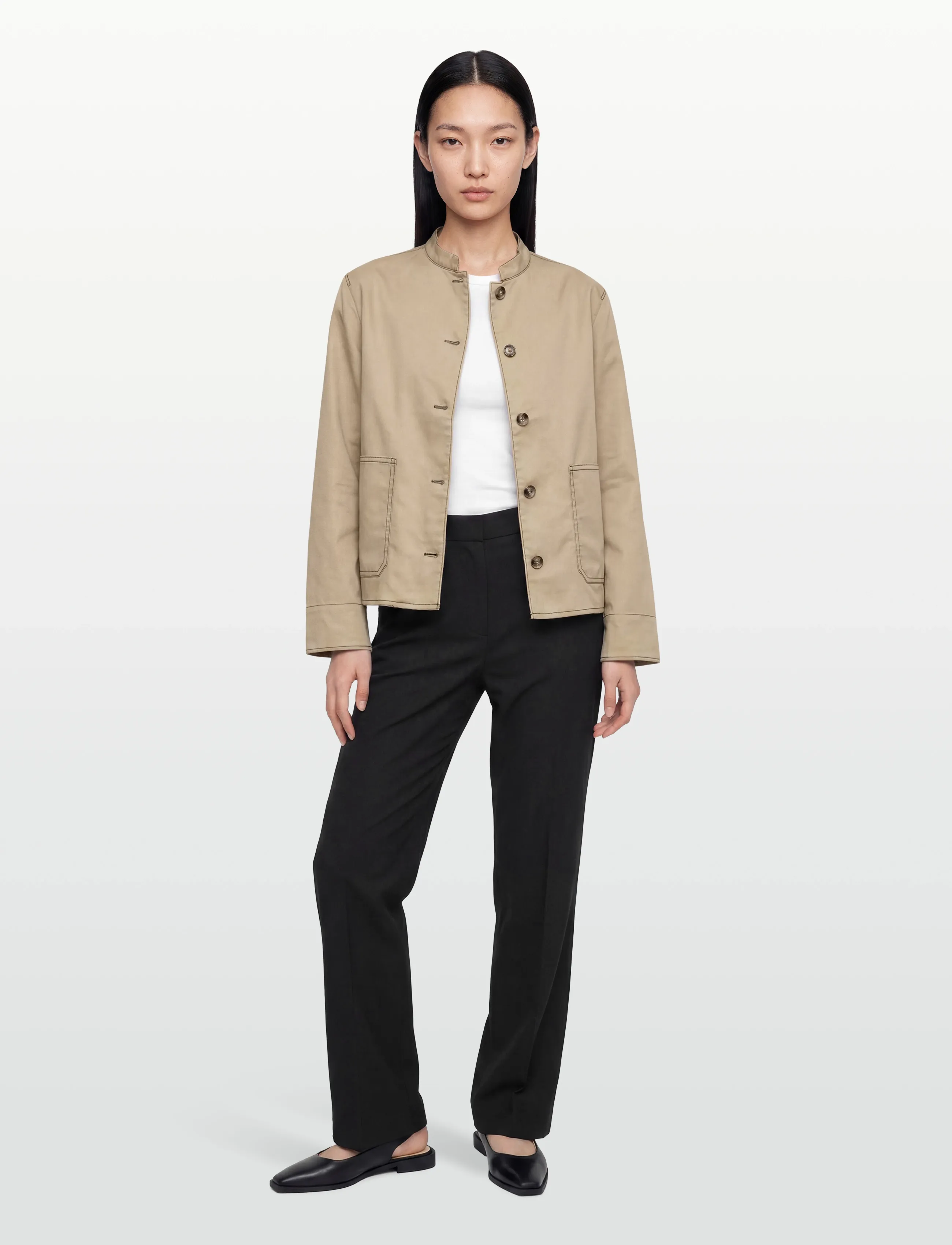 Soyaconcept Sc-Akila, XS, Beige, Jakker > Utility-Jakker, Dame