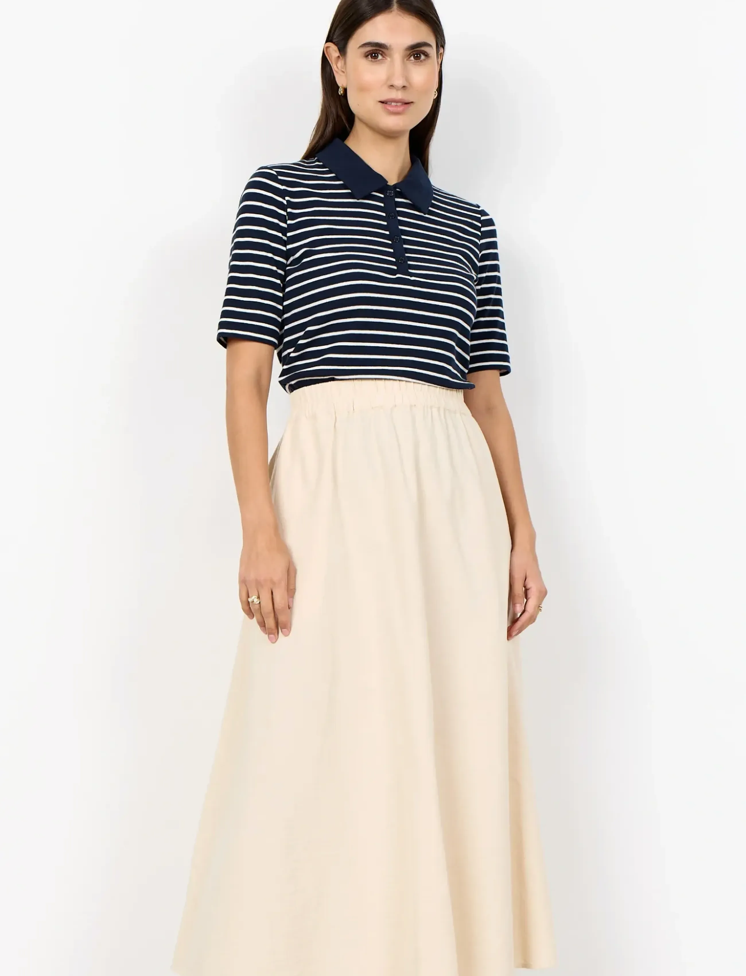 Soyaconcept SC-CISSIE - Midi skirts - 1500 SAND / cream