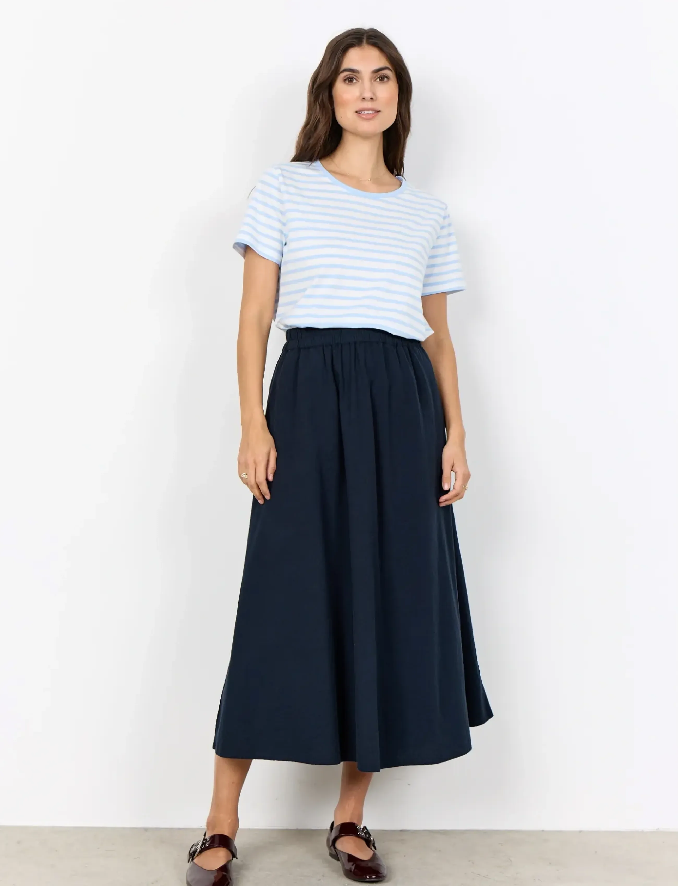 Soyaconcept - SC-CISSIE - midi kjolar - 6910 navy - 3