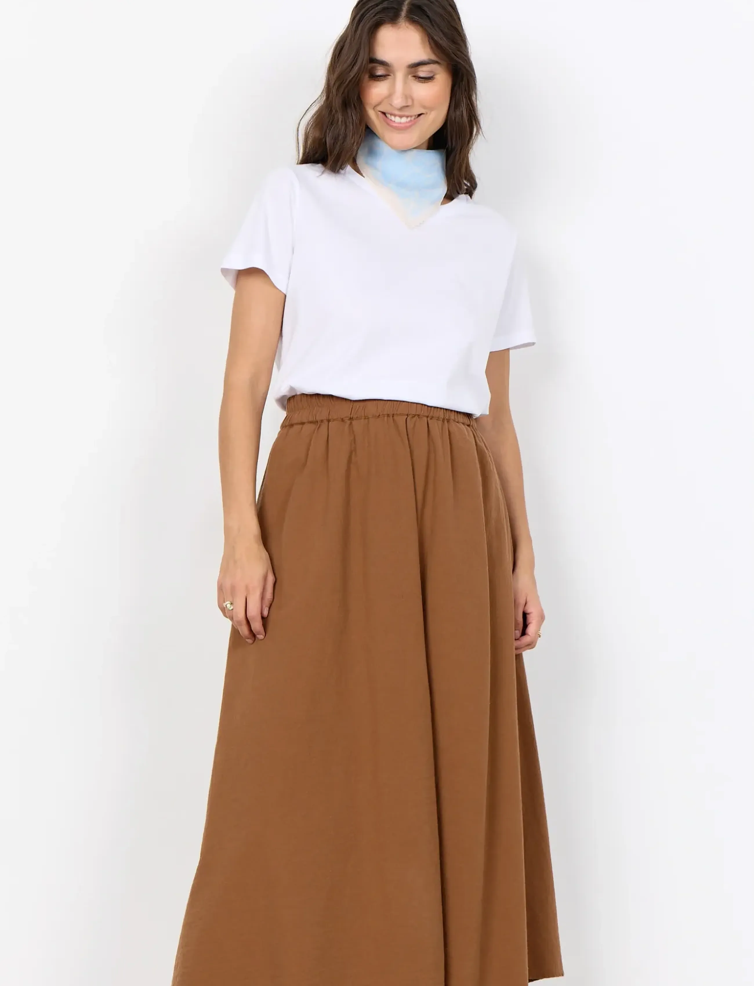 Soyaconcept SC-CISSIE - Midi rokken - 8710 TOFFEE / brown