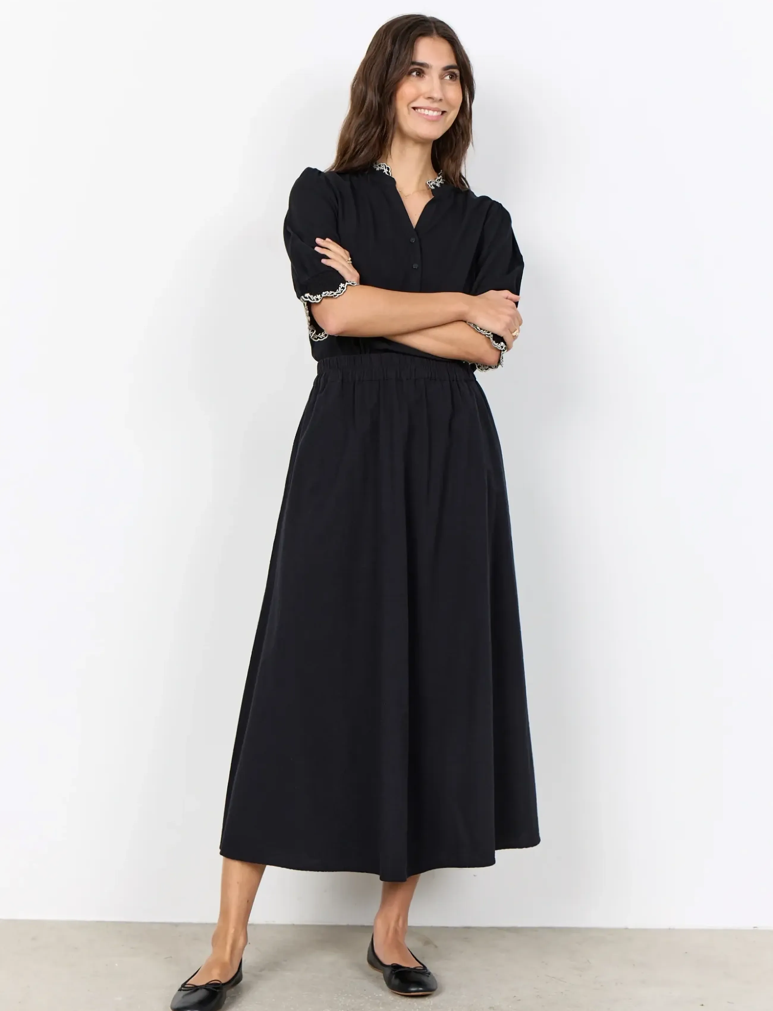 Soyaconcept - SC-CISSIE - midi kjolar - 9999 black - 4
