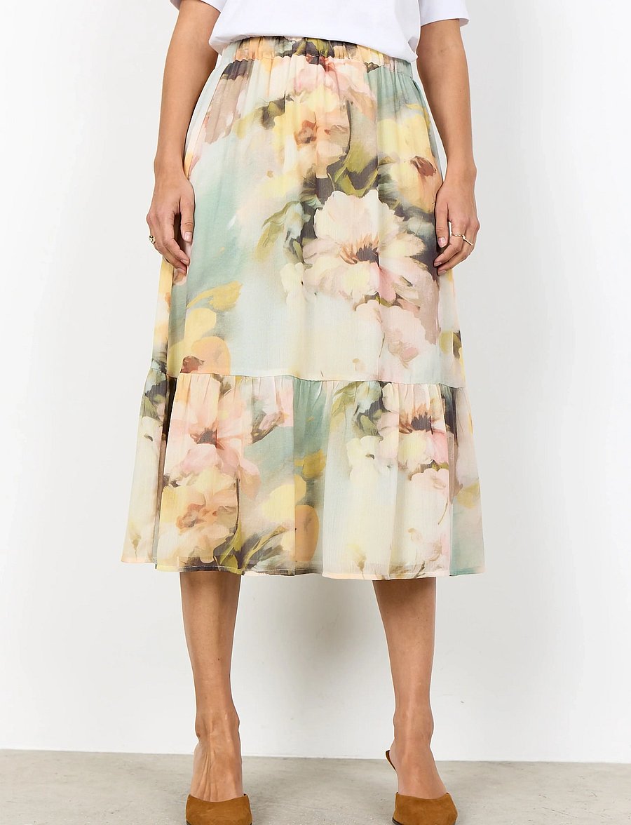 Soyaconcept - SC-CARMEN - midi-röcke - 7100c bok choy combi - 3