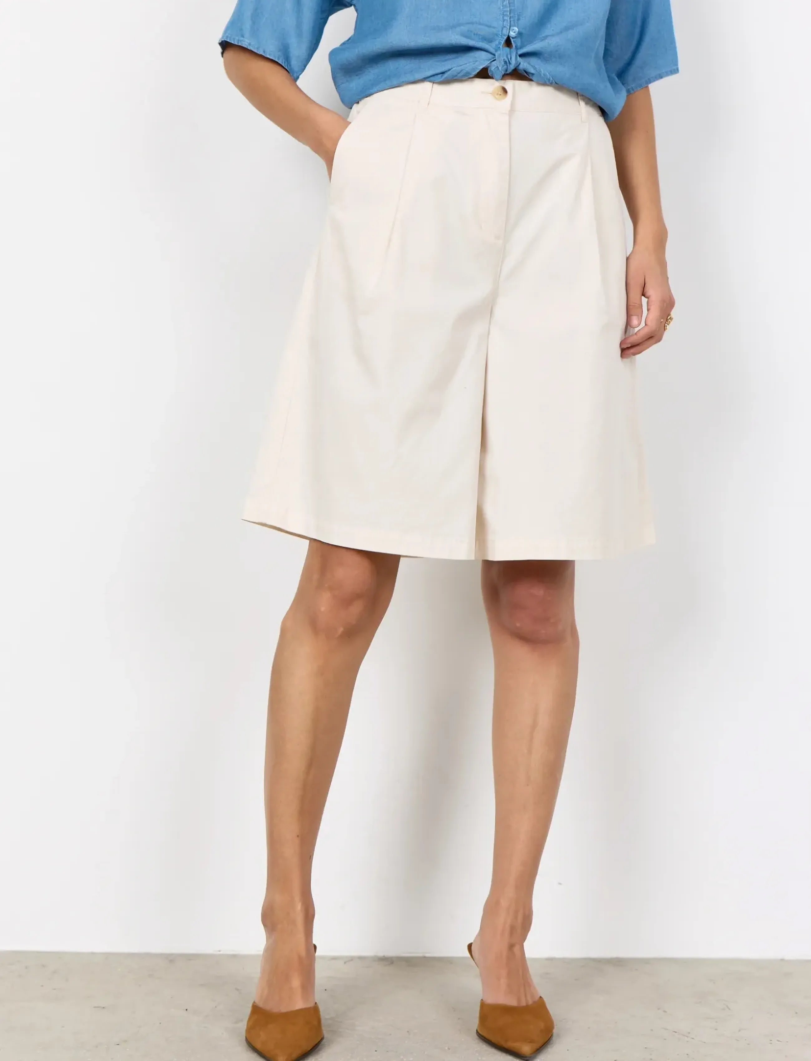 Soyaconcept - SC-ROVENA - bermuda püksid - 1620 cream - 3
