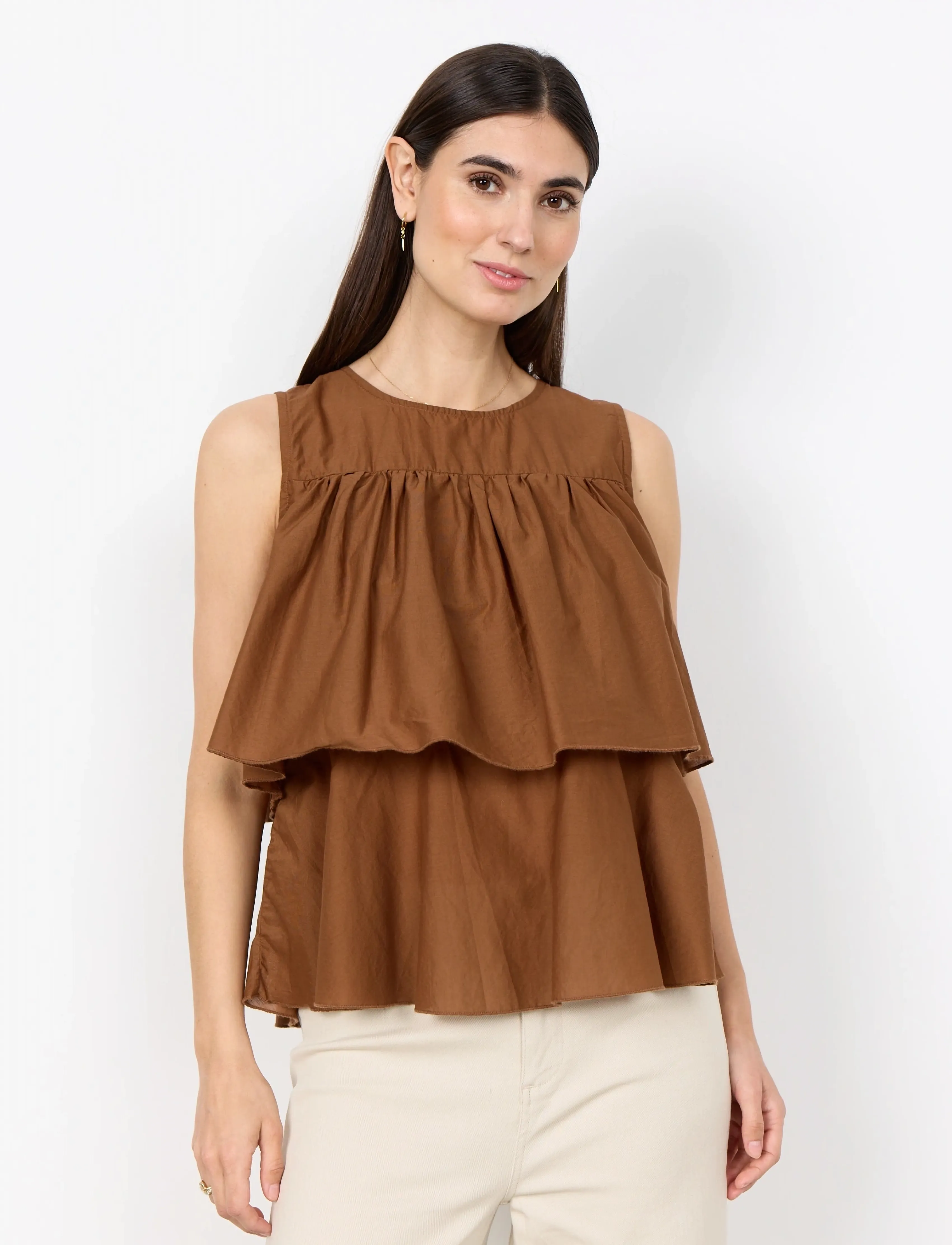 Soyaconcept - SC-CALISTE - Ärmellose tops - 8710 toffee - 3